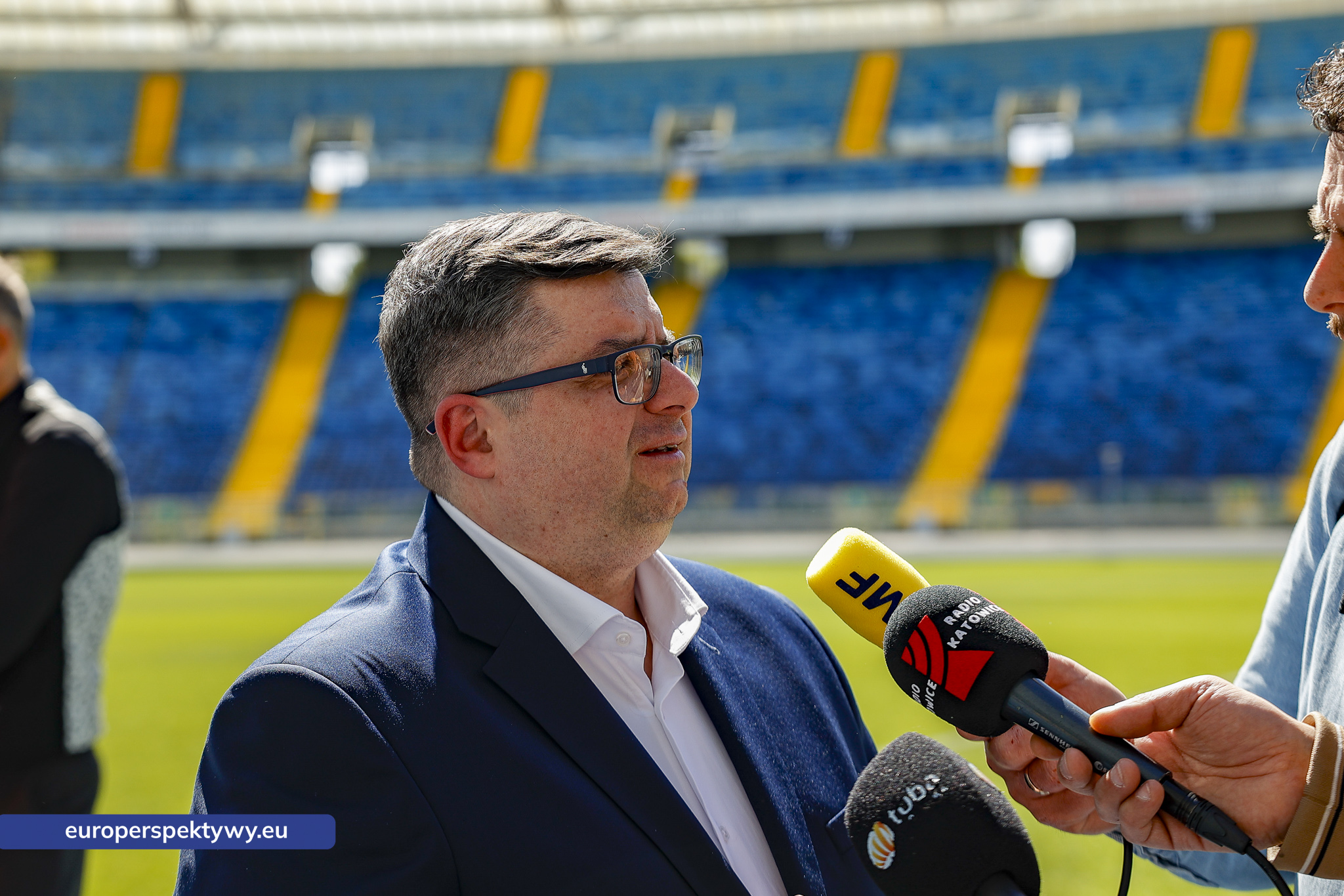 Stadion Śląski Mistrzostwa Europy 2028 w Lekkoatletyce dyrektor Stadionu Adam Strzyżewski.