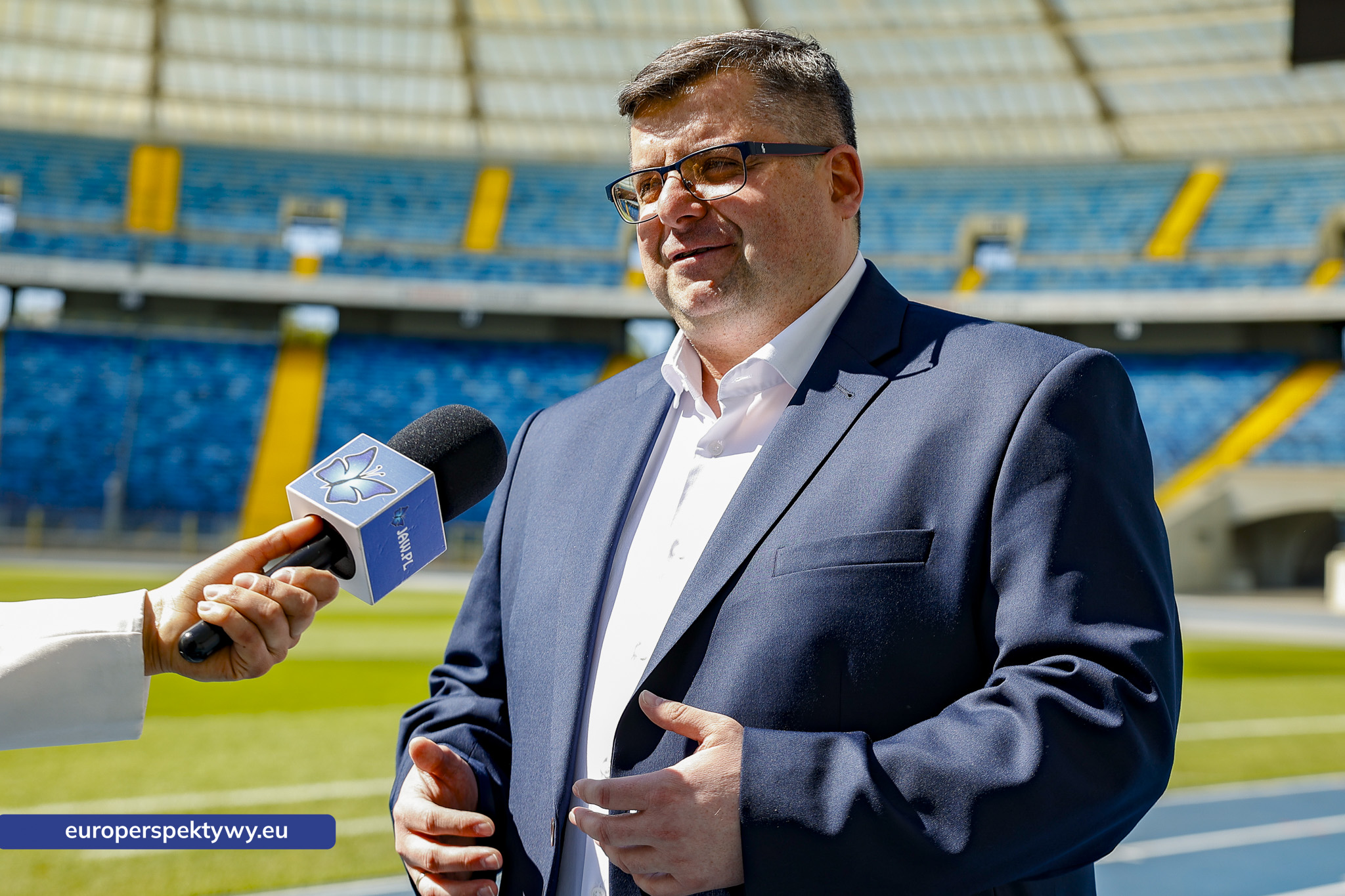 Stadion Śląski Mistrzostwa Europy 2028 w Lekkoatletyce dyrektor Stadionu Adam Strzyżewski.