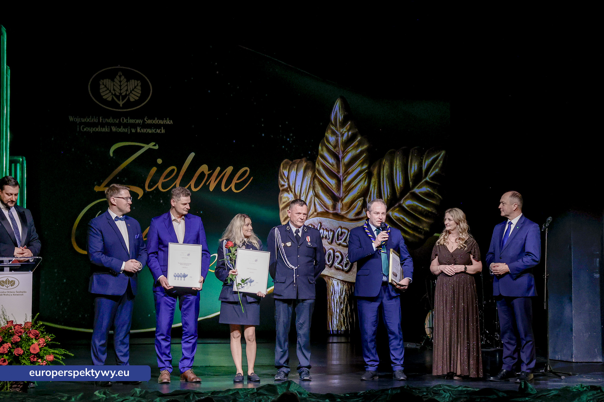 Europerspektywy Zielone Czeki 2026 rozdane. WFOŚiGW w Katowicach nagrodził liderów transformacji ekologicznej