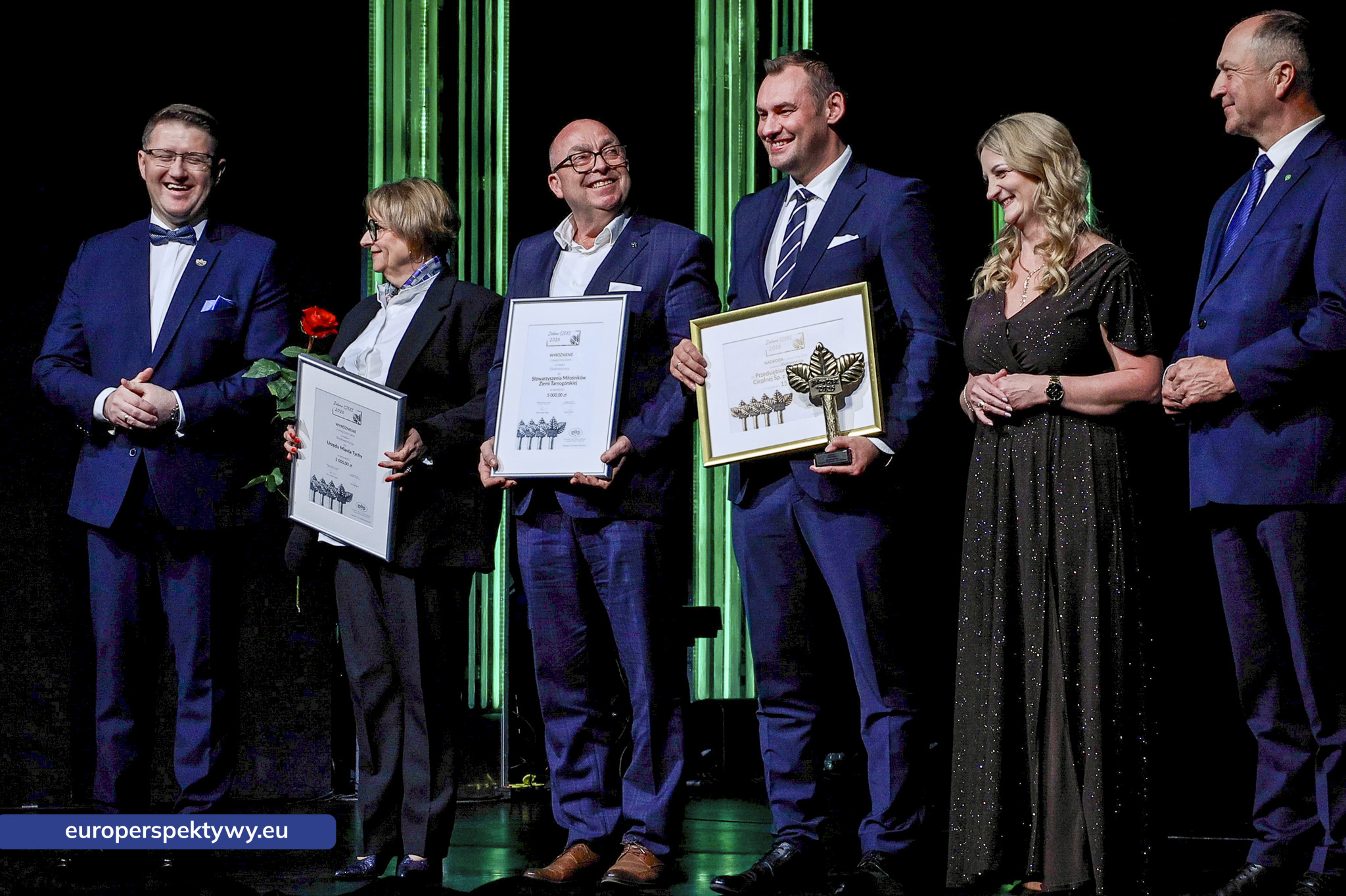 Europerspektywy Zielone Czeki 2026 rozdane. WFOŚiGW w Katowicach nagrodził liderów transformacji ekologicznej