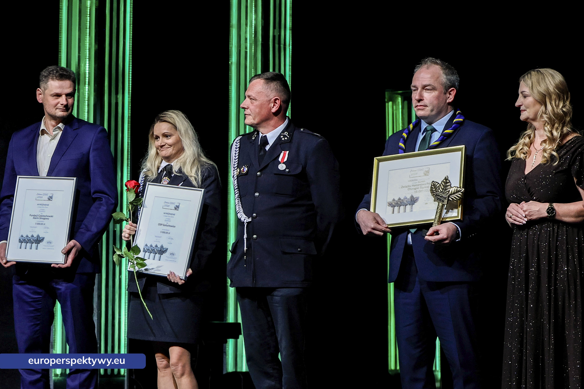 Europerspektywy Zielone Czeki 2026 rozdane. WFOŚiGW w Katowicach nagrodził liderów transformacji ekologicznej