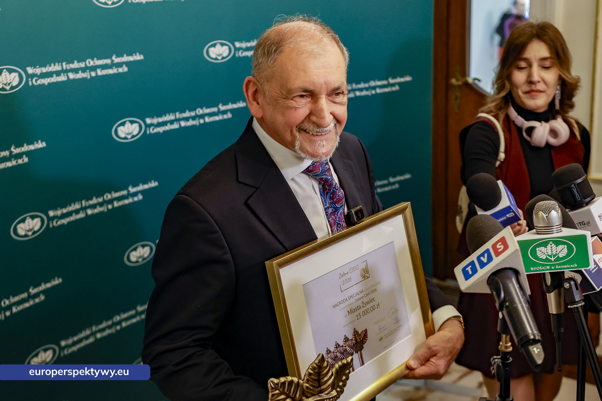 Europerspektywy Zielone Czeki 2026 rozdane. WFOŚiGW w Katowicach nagrodził liderów transformacji ekologicznej