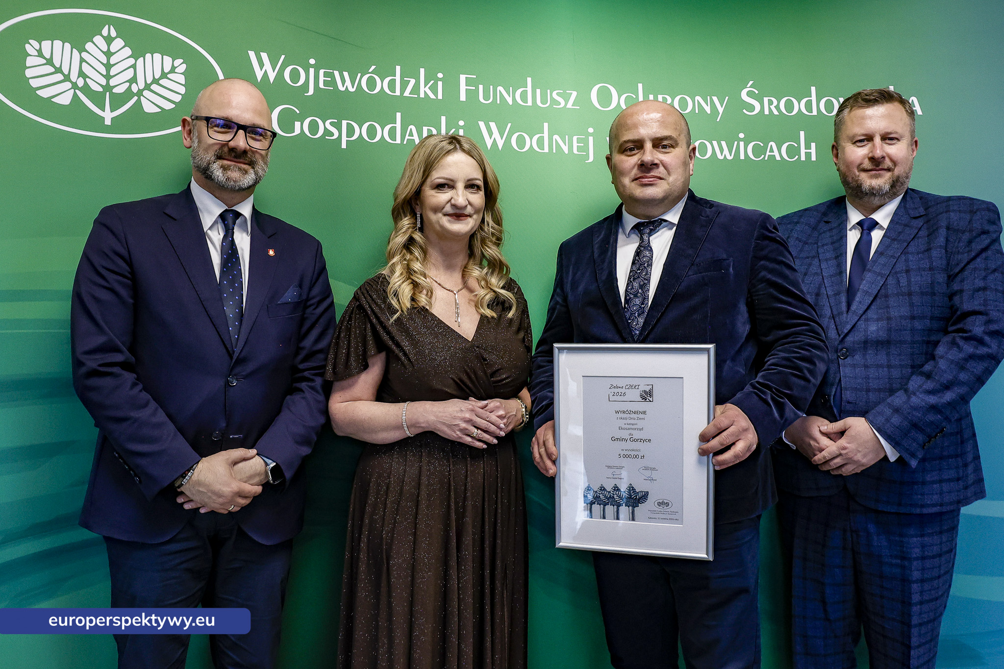 Europerspektywy Zielone Czeki 2026 rozdane. WFOŚiGW w Katowicach nagrodził liderów transformacji ekologicznej