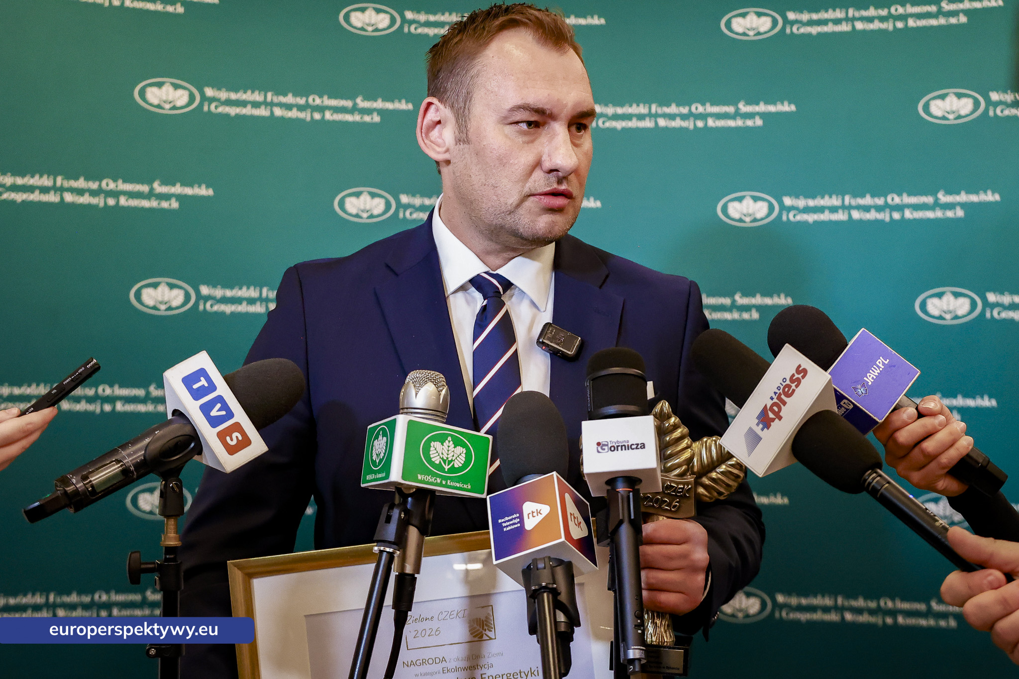 Europerspektywy Zielone Czeki 2026 rozdane. WFOŚiGW w Katowicach nagrodził liderów transformacji ekologicznej