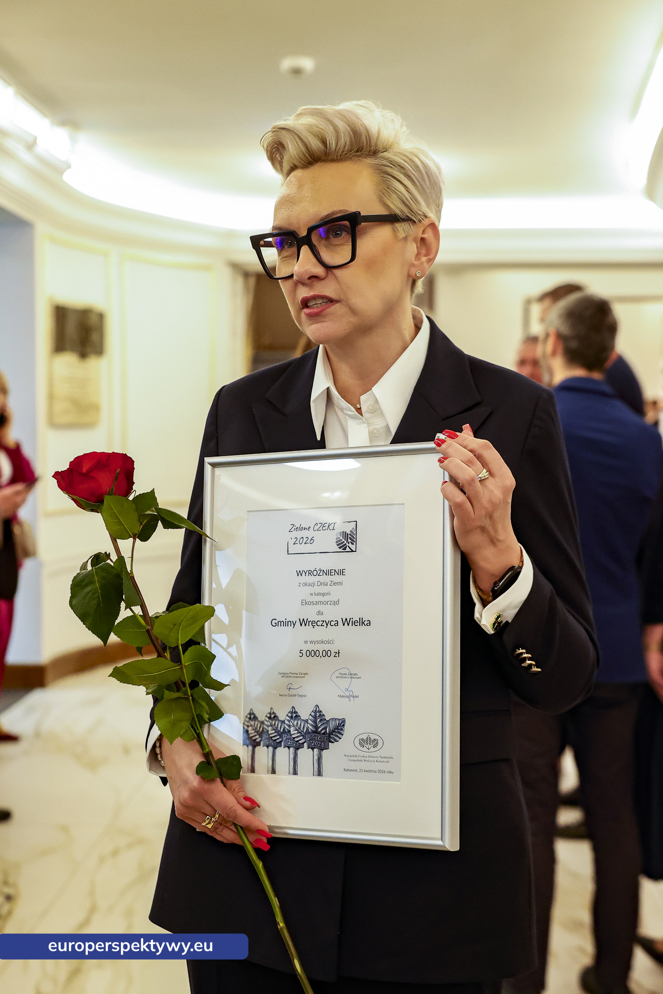 Europerspektywy Zielone Czeki 2026 rozdane. WFOŚiGW w Katowicach nagrodził liderów transformacji ekologicznej