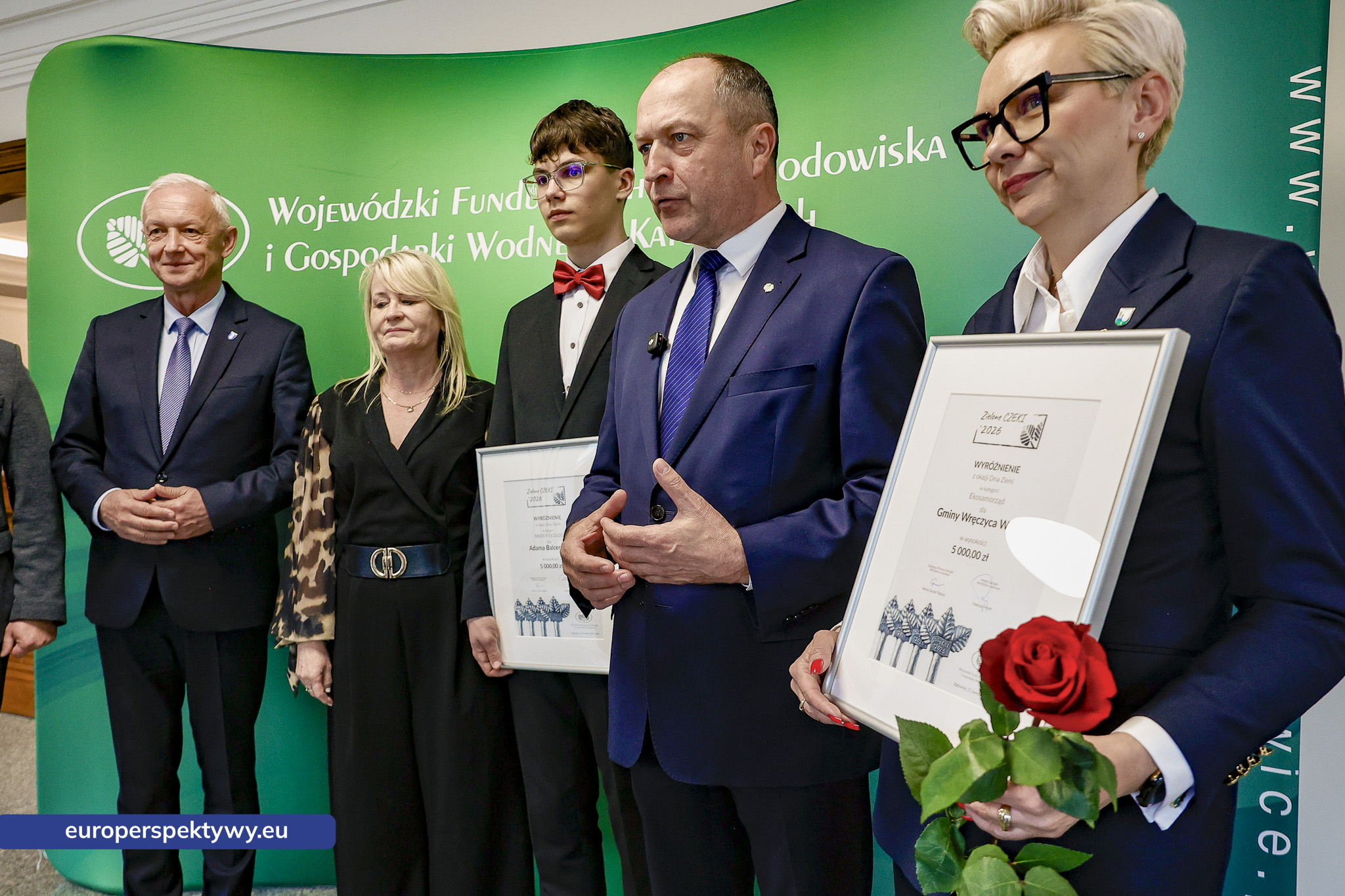 Europerspektywy Zielone Czeki 2026 rozdane. WFOŚiGW w Katowicach nagrodził liderów transformacji ekologicznej