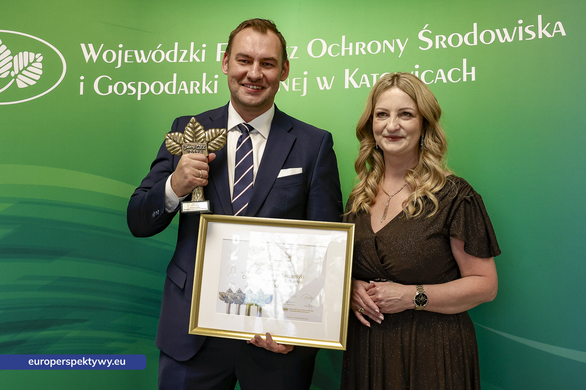 Europerspektywy Zielone Czeki 2026 rozdane. WFOŚiGW w Katowicach nagrodził liderów transformacji ekologicznej