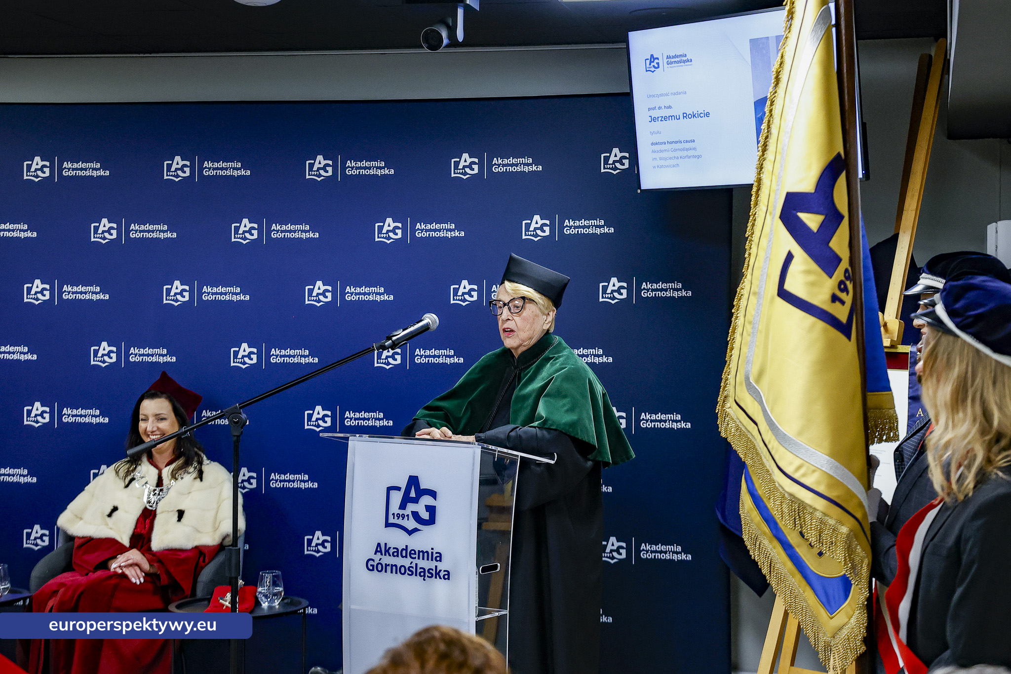 Europerspektywy Akademia Górnośląska uhonorowała prof. Jerzego Rokitę tytułem doktora honoris causa