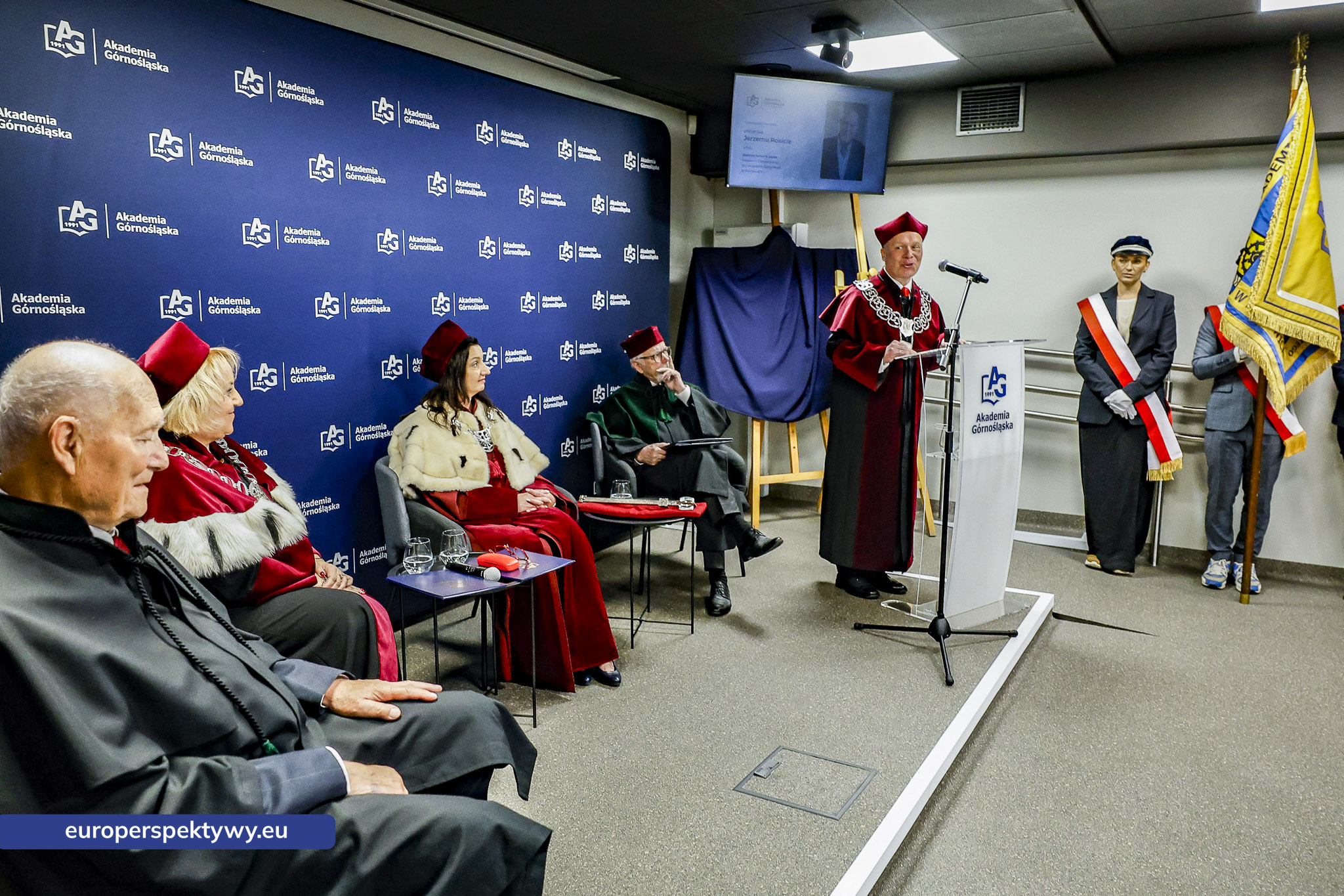 Europerspektywy Akademia Górnośląska uhonorowała prof. Jerzego Rokitę tytułem doktora honoris causa