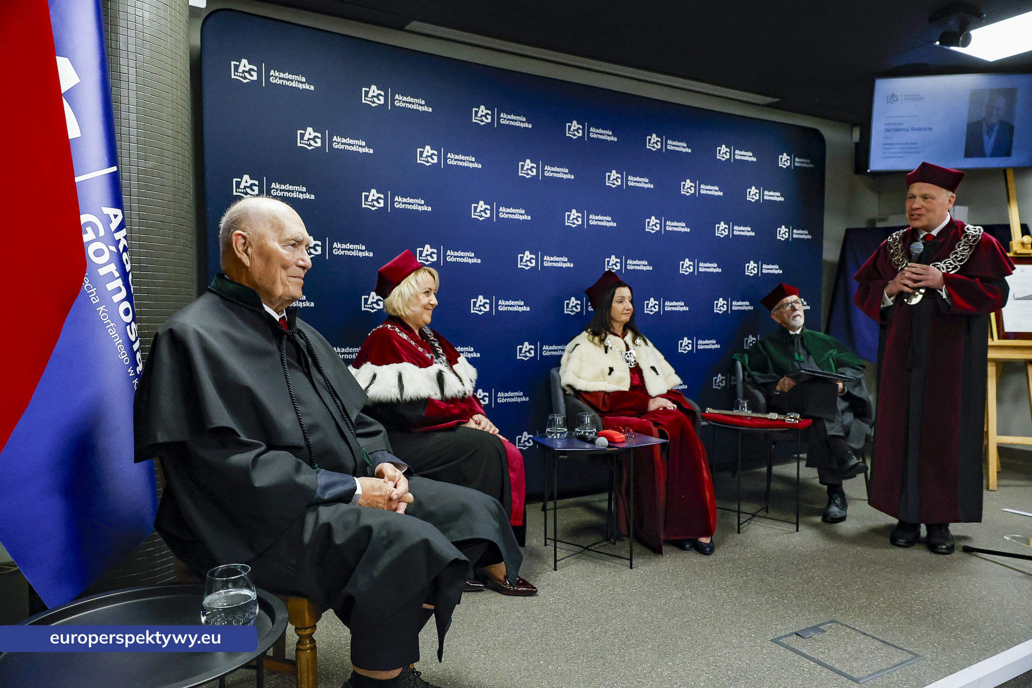Europerspektywy Akademia Górnośląska uhonorowała prof. Jerzego Rokitę tytułem doktora honoris causa