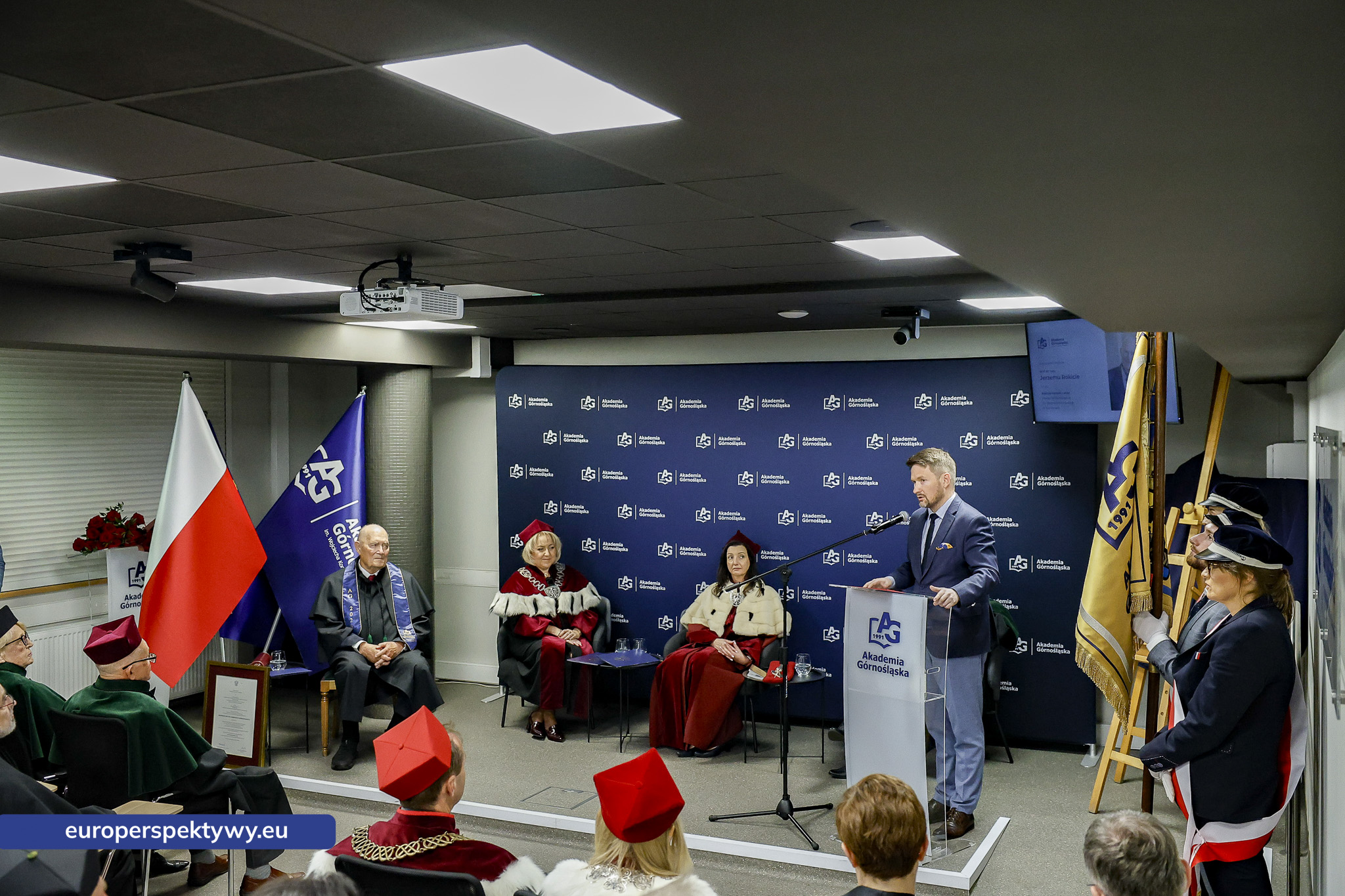 Europerspektywy Akademia Górnośląska uhonorowała prof. Jerzego Rokitę tytułem doktora honoris causa