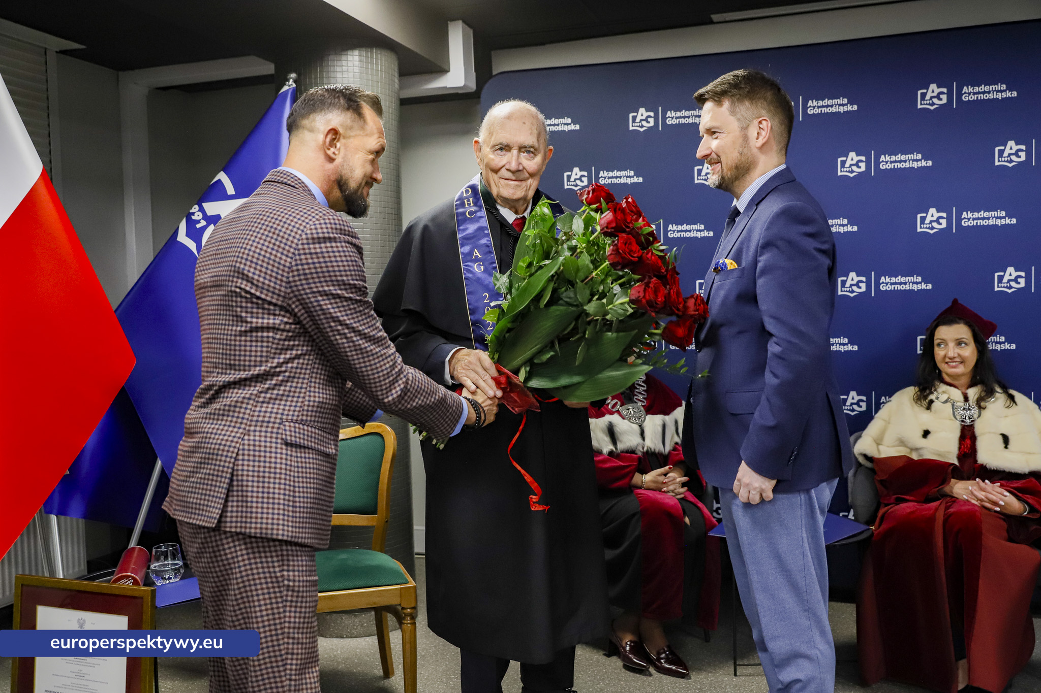 Europerspektywy Akademia Górnośląska uhonorowała prof. Jerzego Rokitę tytułem doktora honoris causa