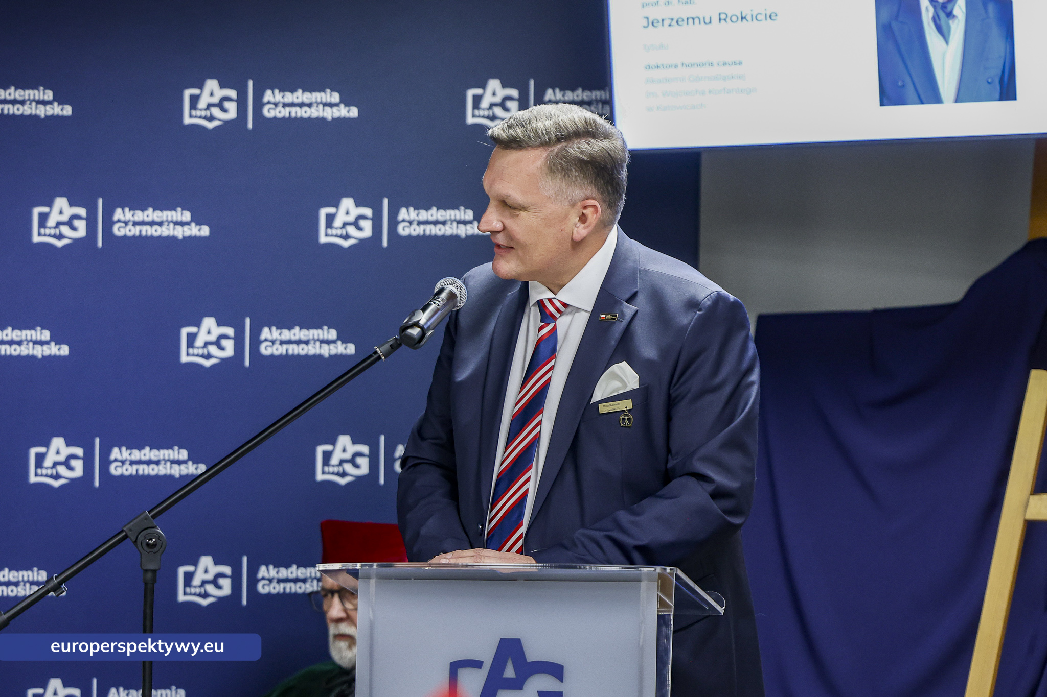 Europerspektywy Akademia Górnośląska uhonorowała prof. Jerzego Rokitę tytułem doktora honoris causa