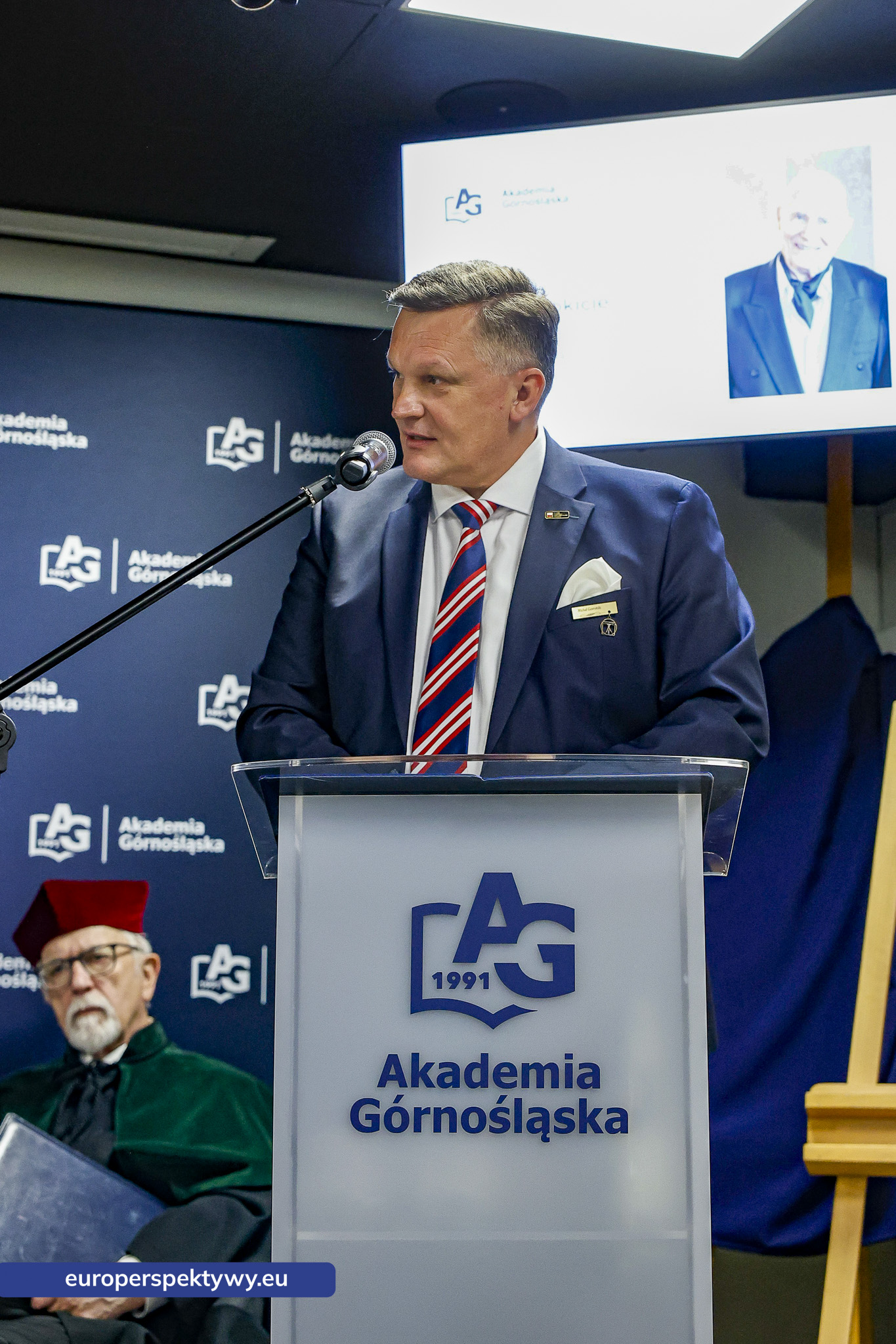 Europerspektywy Akademia Górnośląska uhonorowała prof. Jerzego Rokitę tytułem doktora honoris causa