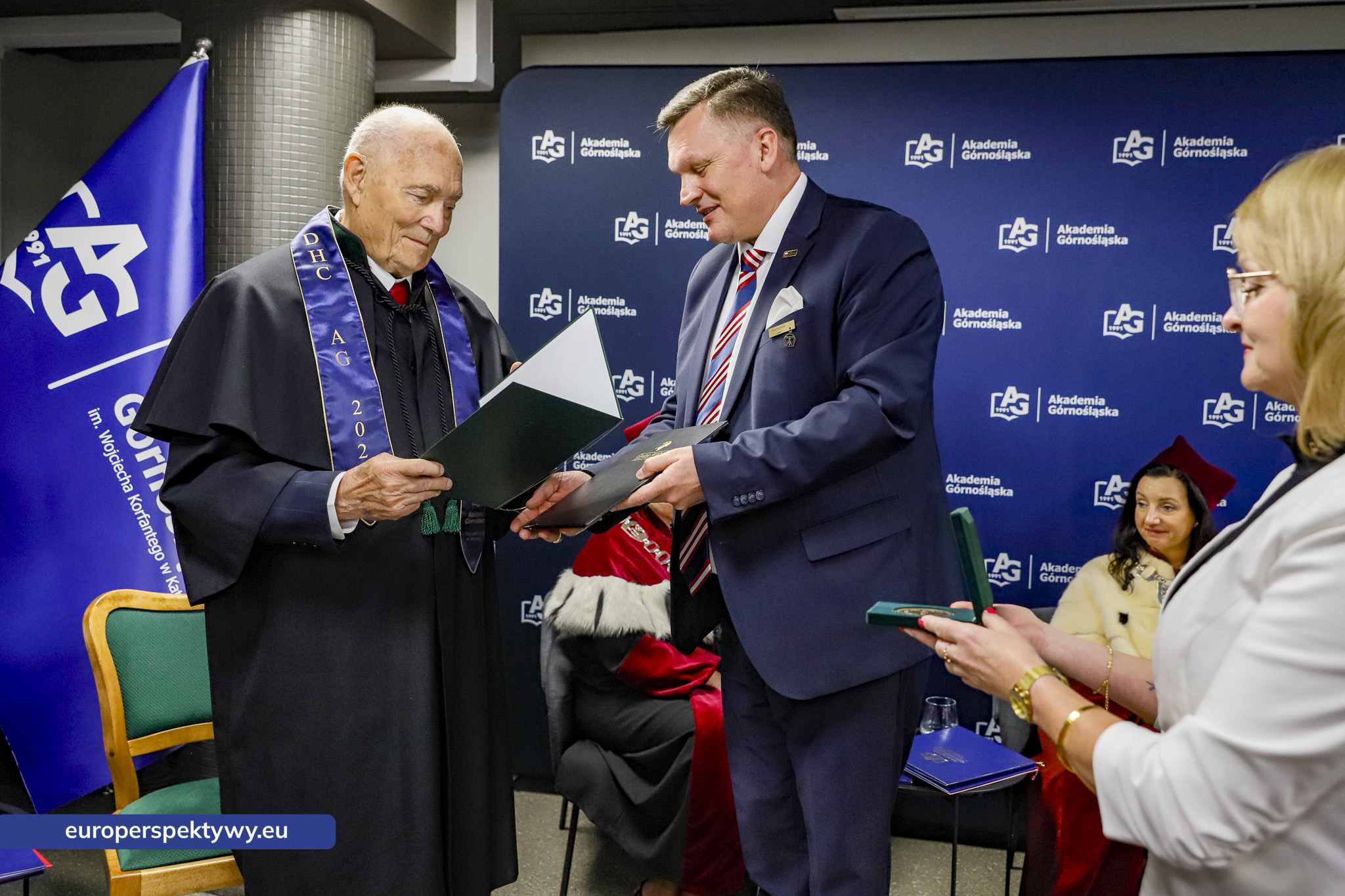 Europerspektywy Akademia Górnośląska uhonorowała prof. Jerzego Rokitę tytułem doktora honoris causa