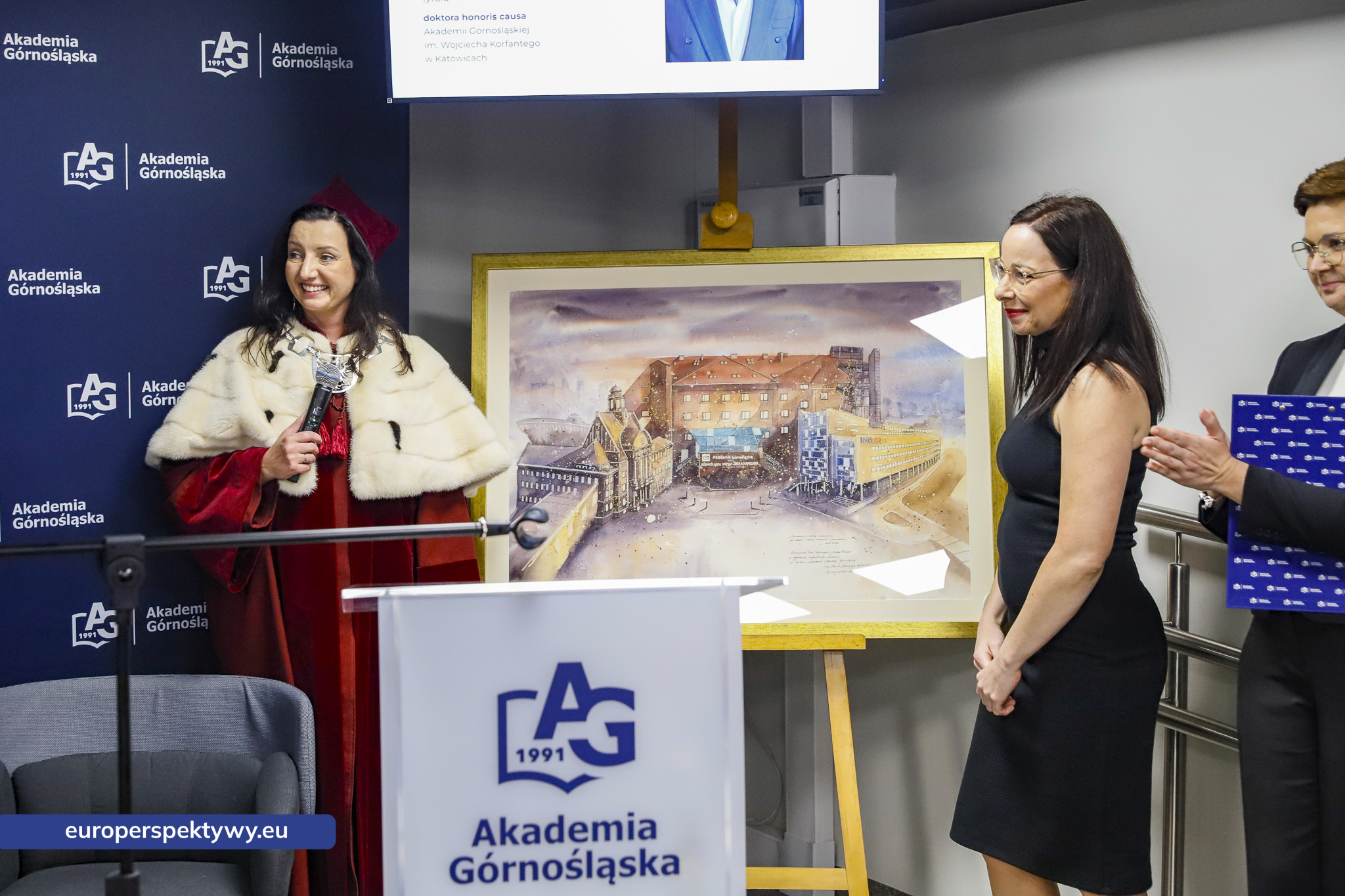 Europerspektywy Akademia Górnośląska uhonorowała prof. Jerzego Rokitę tytułem doktora honoris causa
