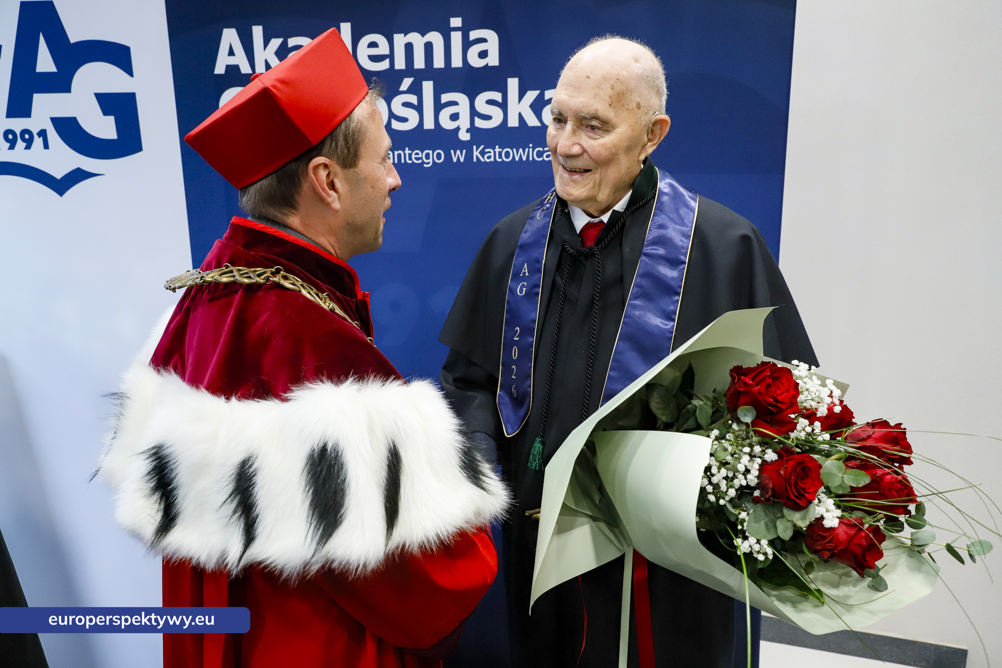 Europerspektywy Akademia Górnośląska uhonorowała prof. Jerzego Rokitę tytułem doktora honoris causa