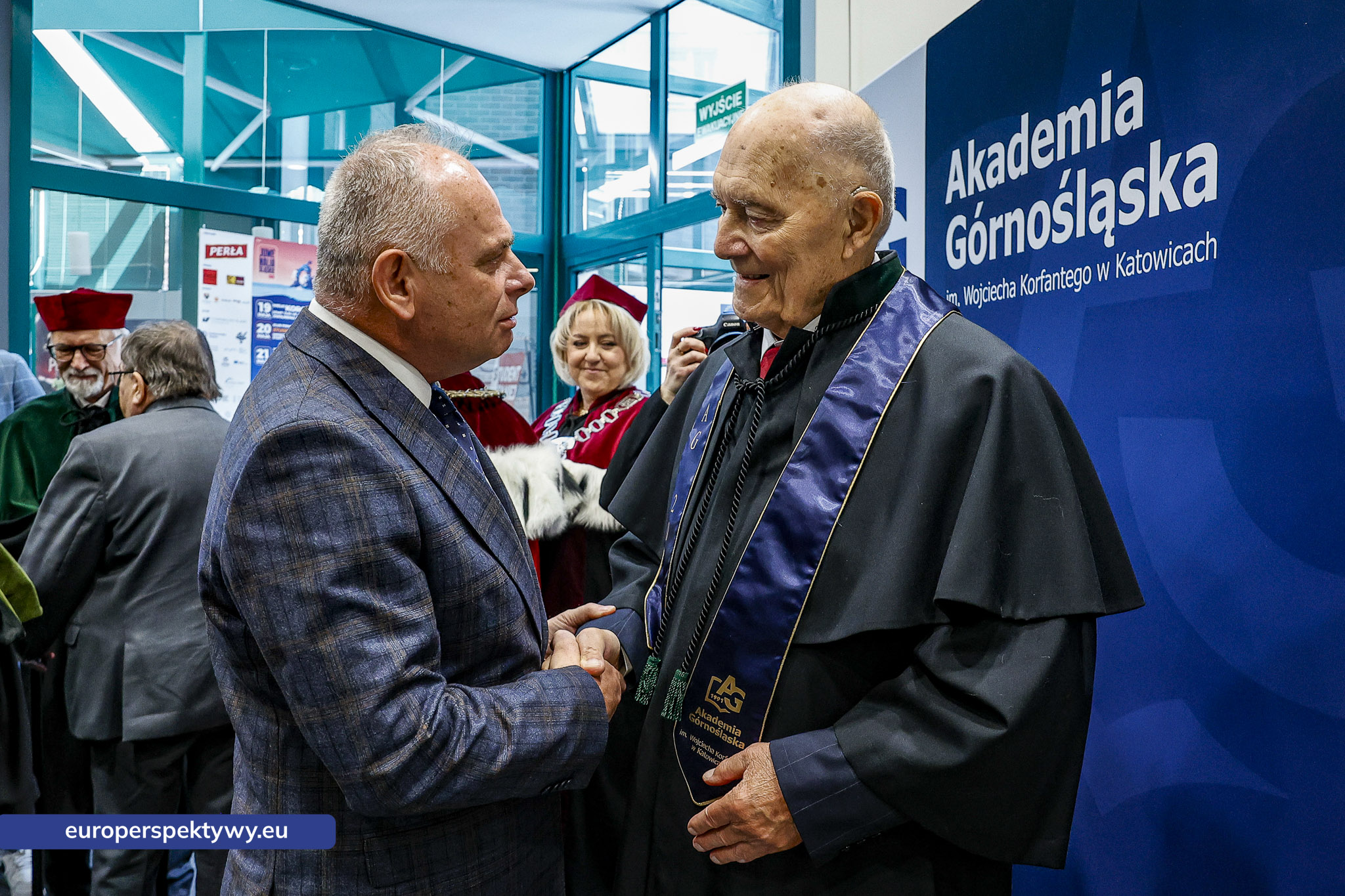 Europerspektywy Akademia Górnośląska uhonorowała prof. Jerzego Rokitę tytułem doktora honoris causa