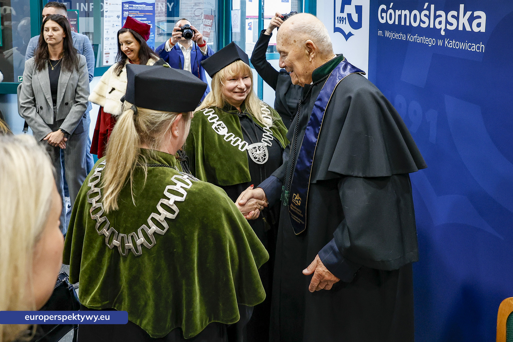 Europerspektywy Akademia Górnośląska uhonorowała prof. Jerzego Rokitę tytułem doktora honoris causa