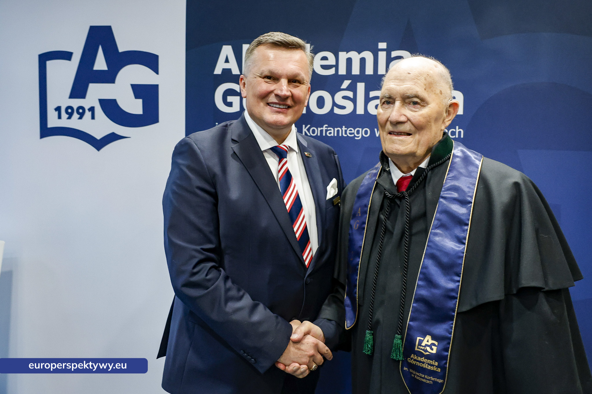 Europerspektywy Akademia Górnośląska uhonorowała prof. Jerzego Rokitę tytułem doktora honoris causa
