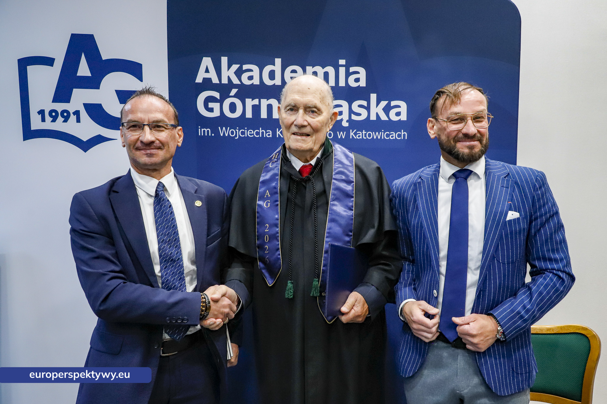Europerspektywy Akademia Górnośląska uhonorowała prof. Jerzego Rokitę tytułem doktora honoris causa