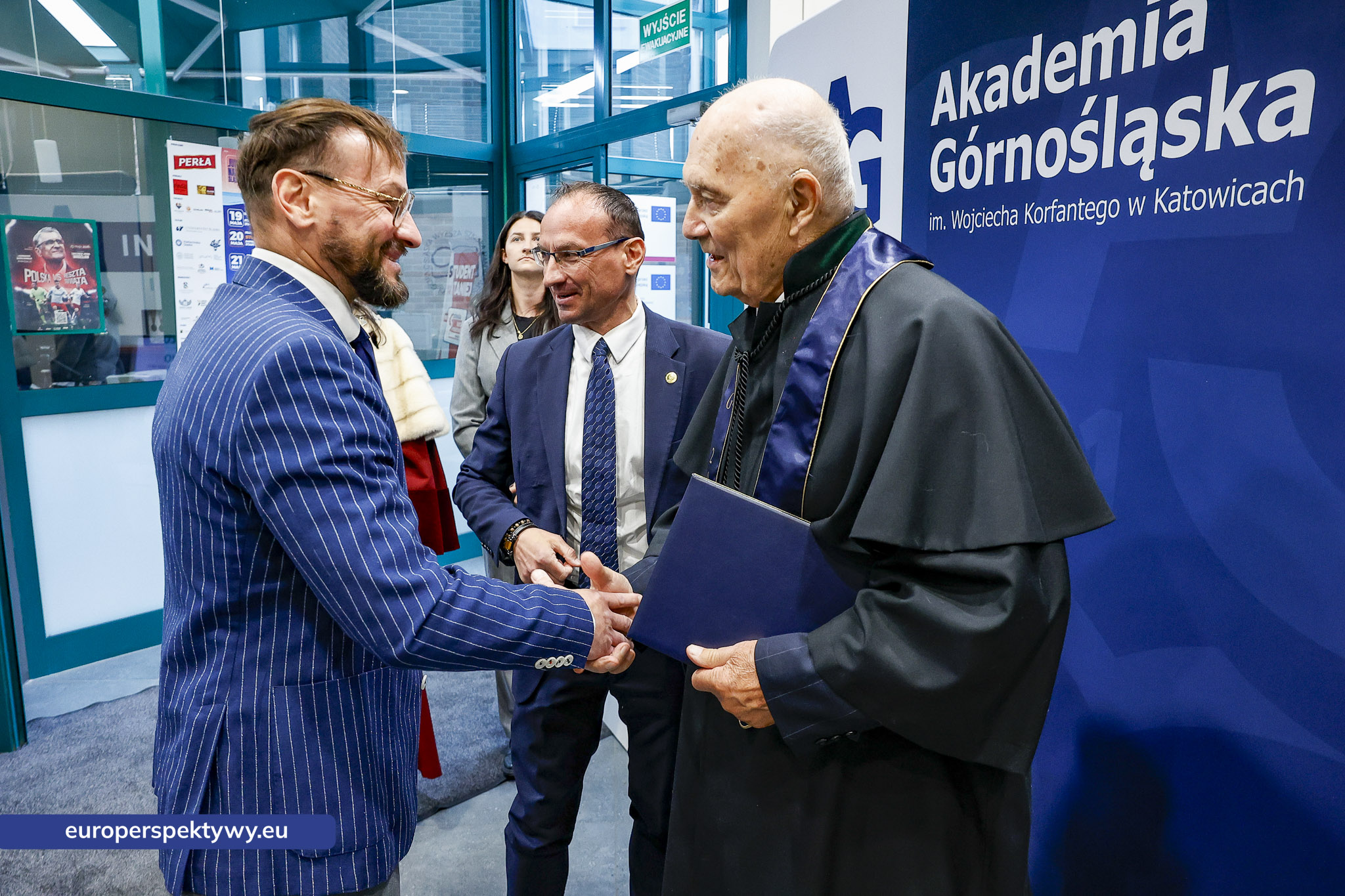 Europerspektywy Akademia Górnośląska uhonorowała prof. Jerzego Rokitę tytułem doktora honoris causa