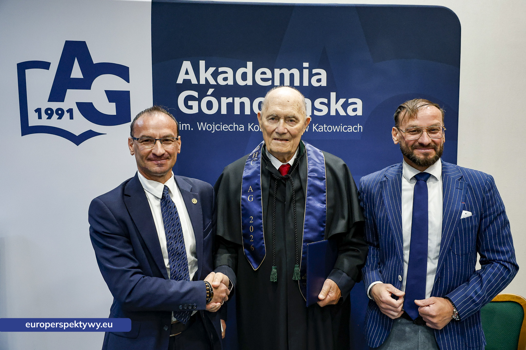Europerspektywy Akademia Górnośląska uhonorowała prof. Jerzego Rokitę tytułem doktora honoris causa