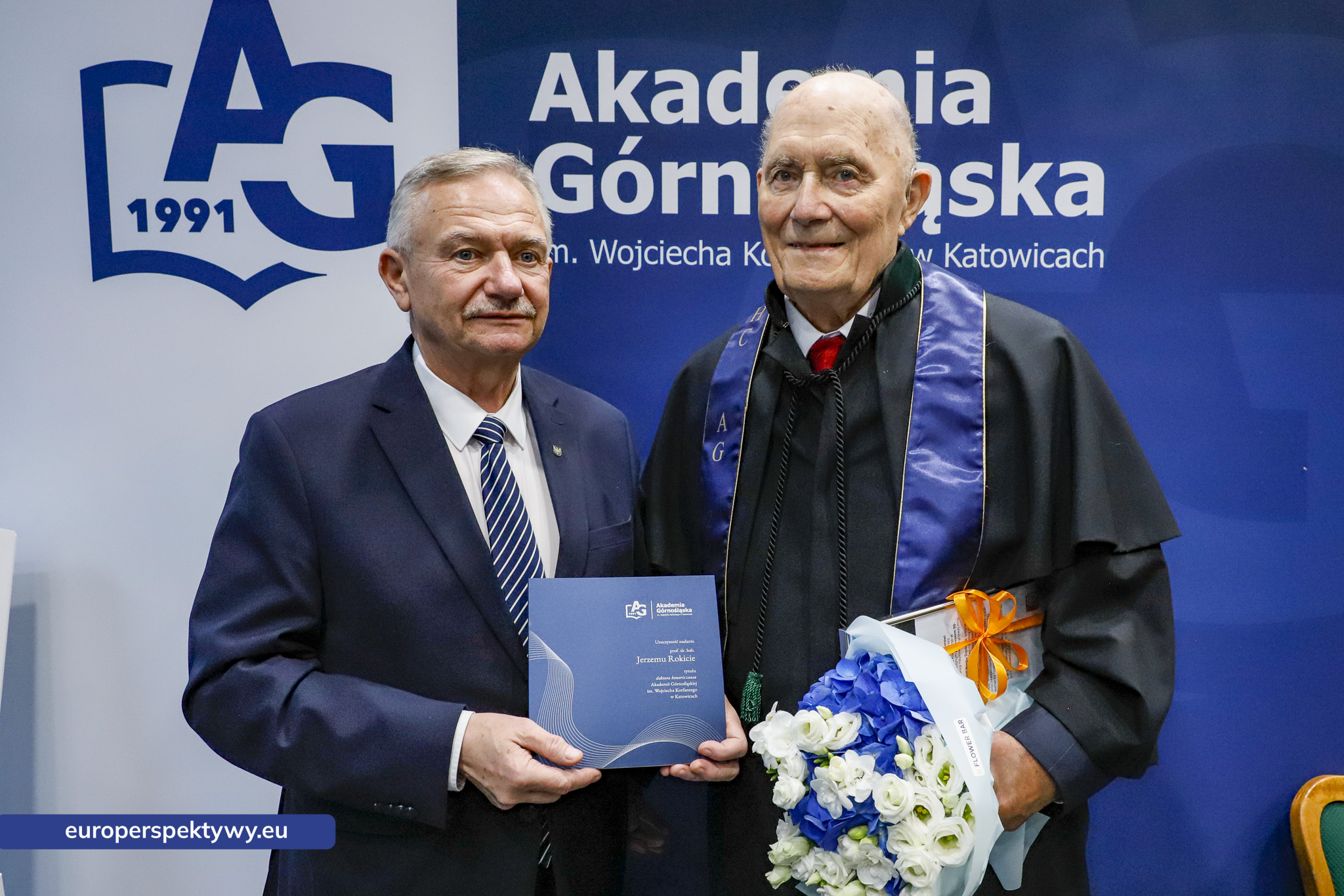 Europerspektywy Akademia Górnośląska uhonorowała prof. Jerzego Rokitę tytułem doktora honoris causa