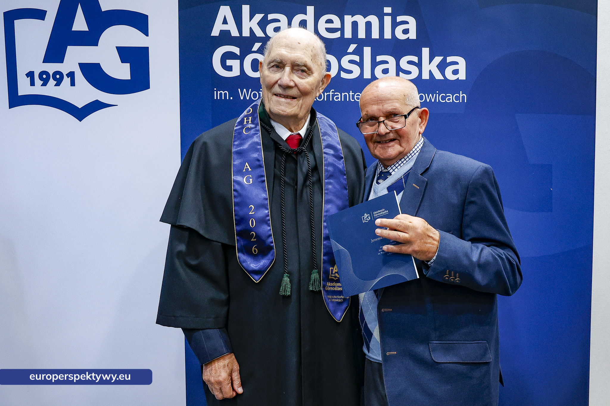 Europerspektywy Akademia Górnośląska uhonorowała prof. Jerzego Rokitę tytułem doktora honoris causa