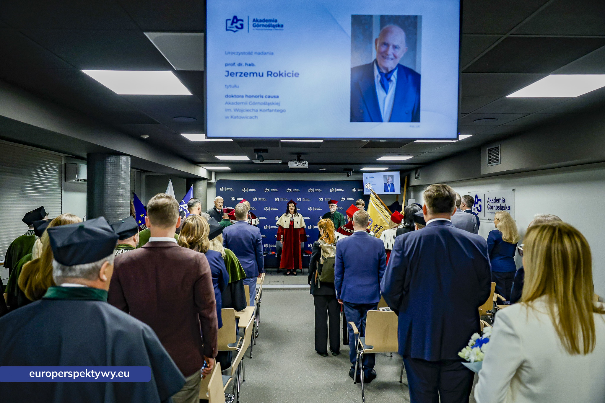 Europerspektywy Akademia Górnośląska uhonorowała prof. Jerzego Rokitę tytułem doktora honoris causa