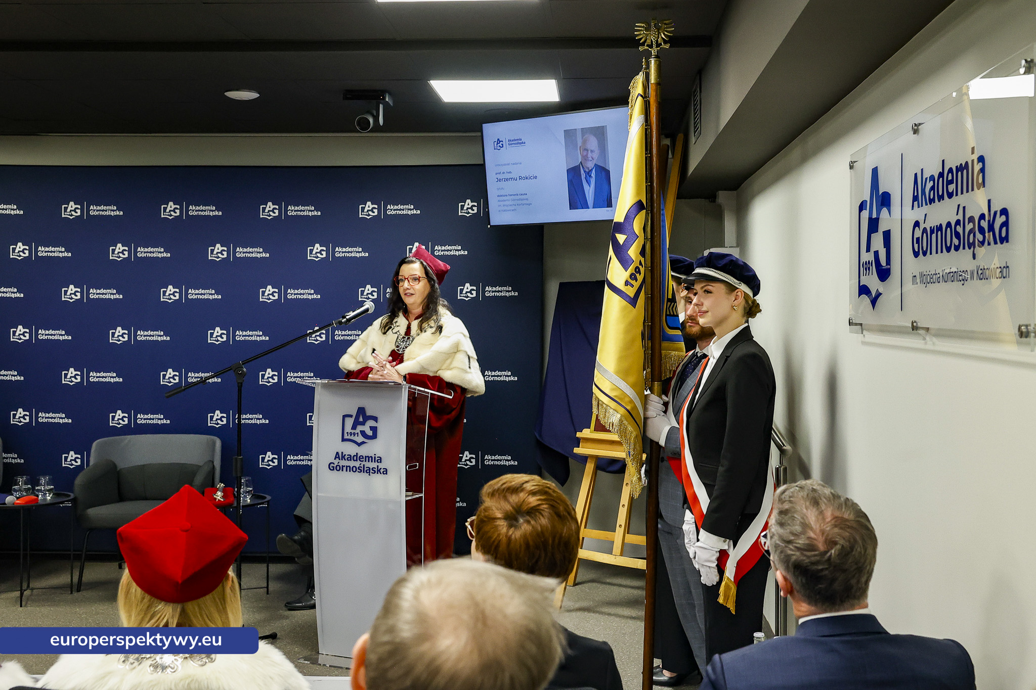 Europerspektywy Akademia Górnośląska uhonorowała prof. Jerzego Rokitę tytułem doktora honoris causa