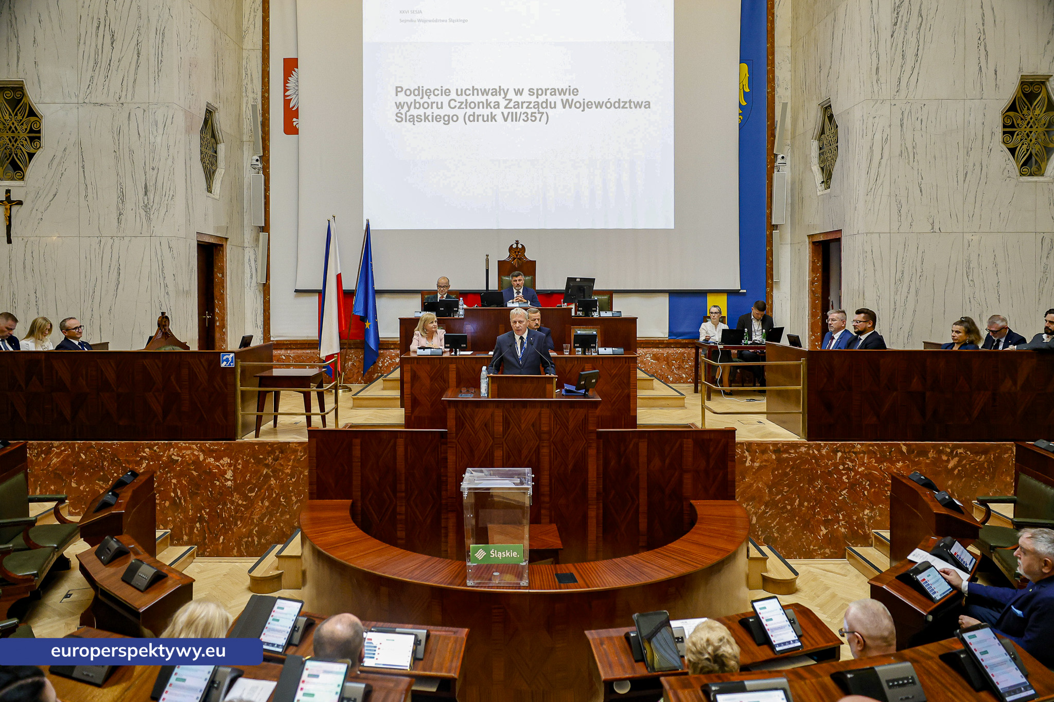 Europerspektywy Nadzwyczajna sesja Sejmiku Województwa Śląskiego. Waldemar Bojarun nowym członkiem zarządu województwa