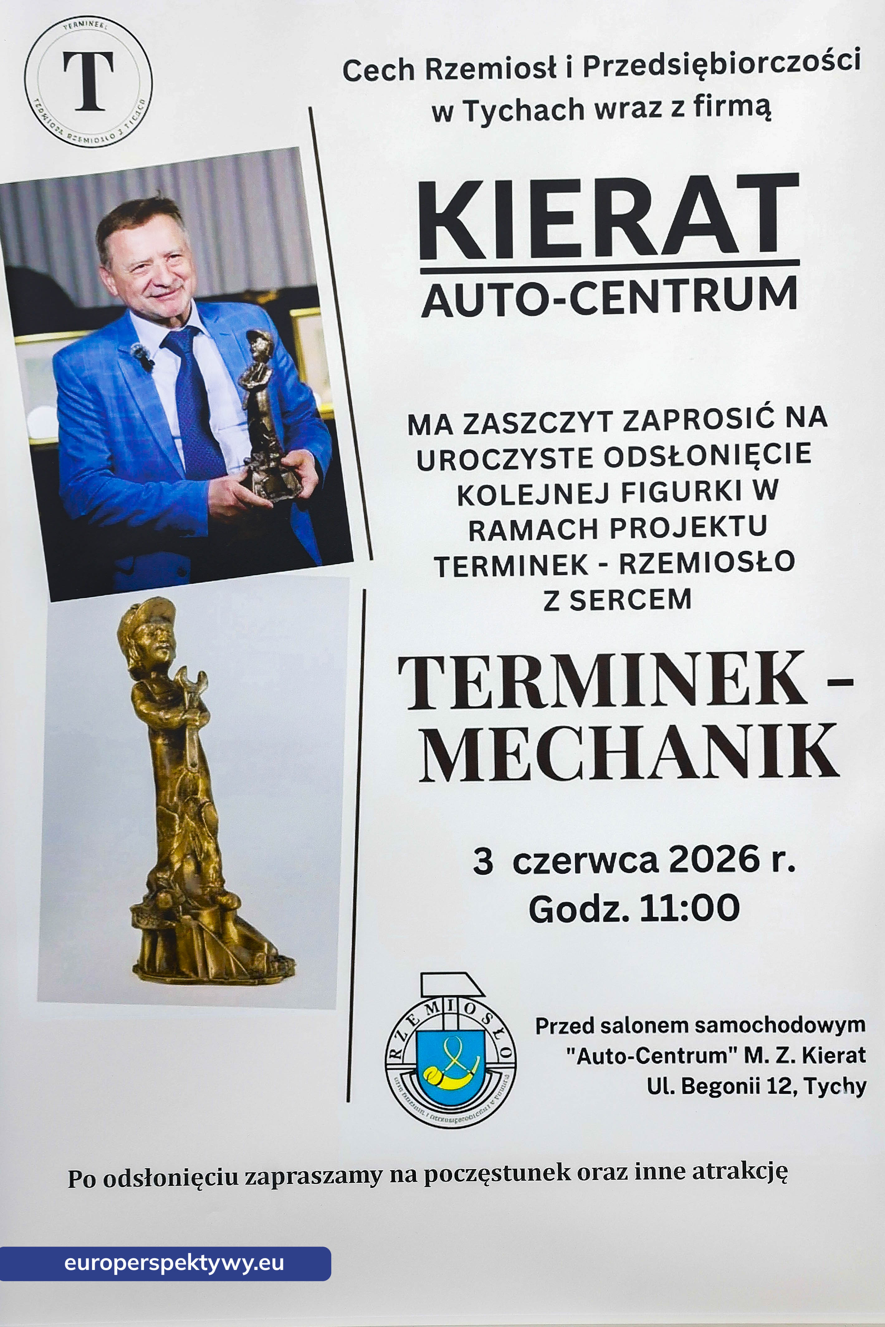 Europerspektywy Terminek Mechanik stanął przed Auto Centrum Kierat Tychy