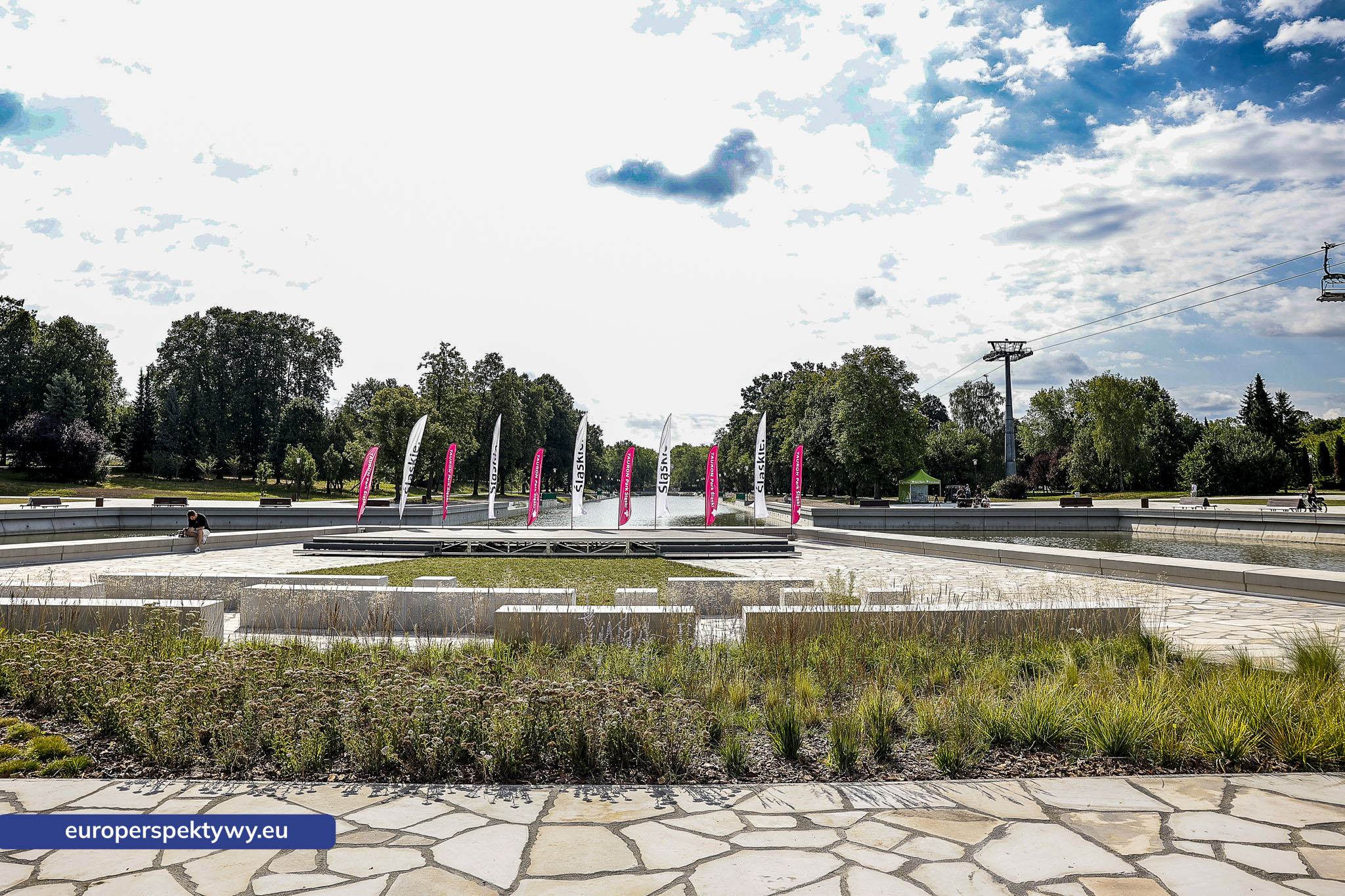 Europerspektywy TAURON Park Śląski otwiera odnowiony Kanał regatowy. Nowa przestrzeń dla mieszkańców