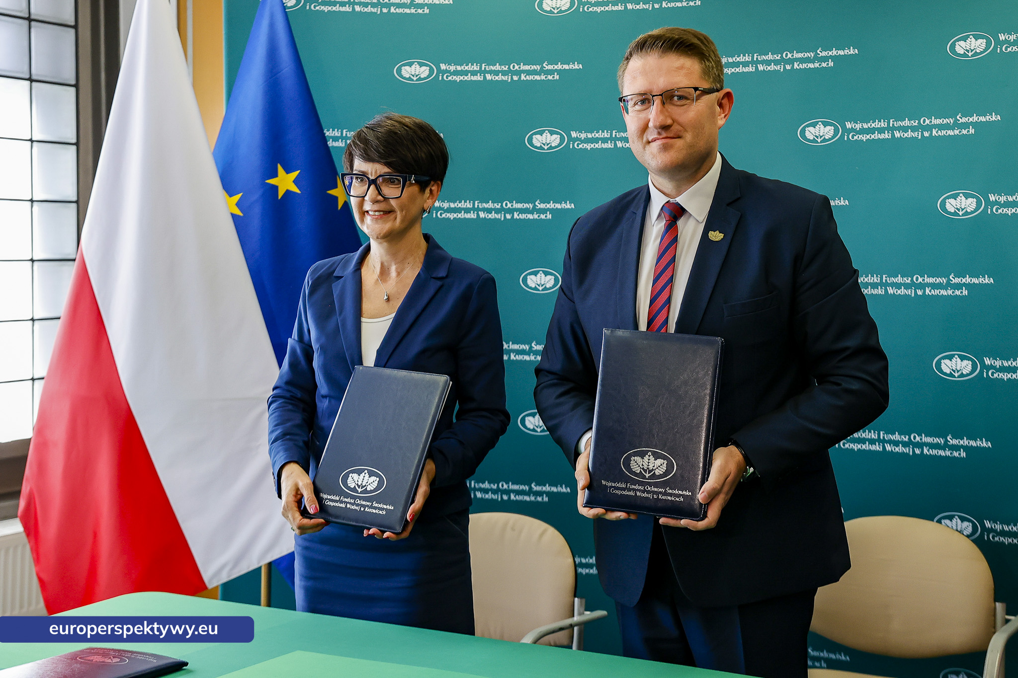 WFOŚiGW Podpisanie umów z Gminą Bestwiną oraz Wodociągami Cieszyńskimi -22 Europerspektywy WFOŚiGW wsparł inwestycje w bezpieczeństwo dostaw wody. Umowy z Gminą Bestwina i Wodociągami Cieszyńskimi podpisane