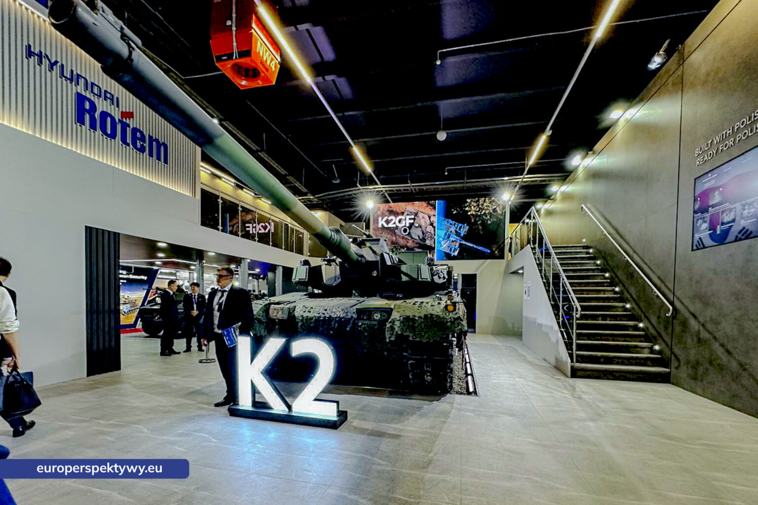 Czołg K2 na stoisku Hyundai Rotem, MSPO 2026