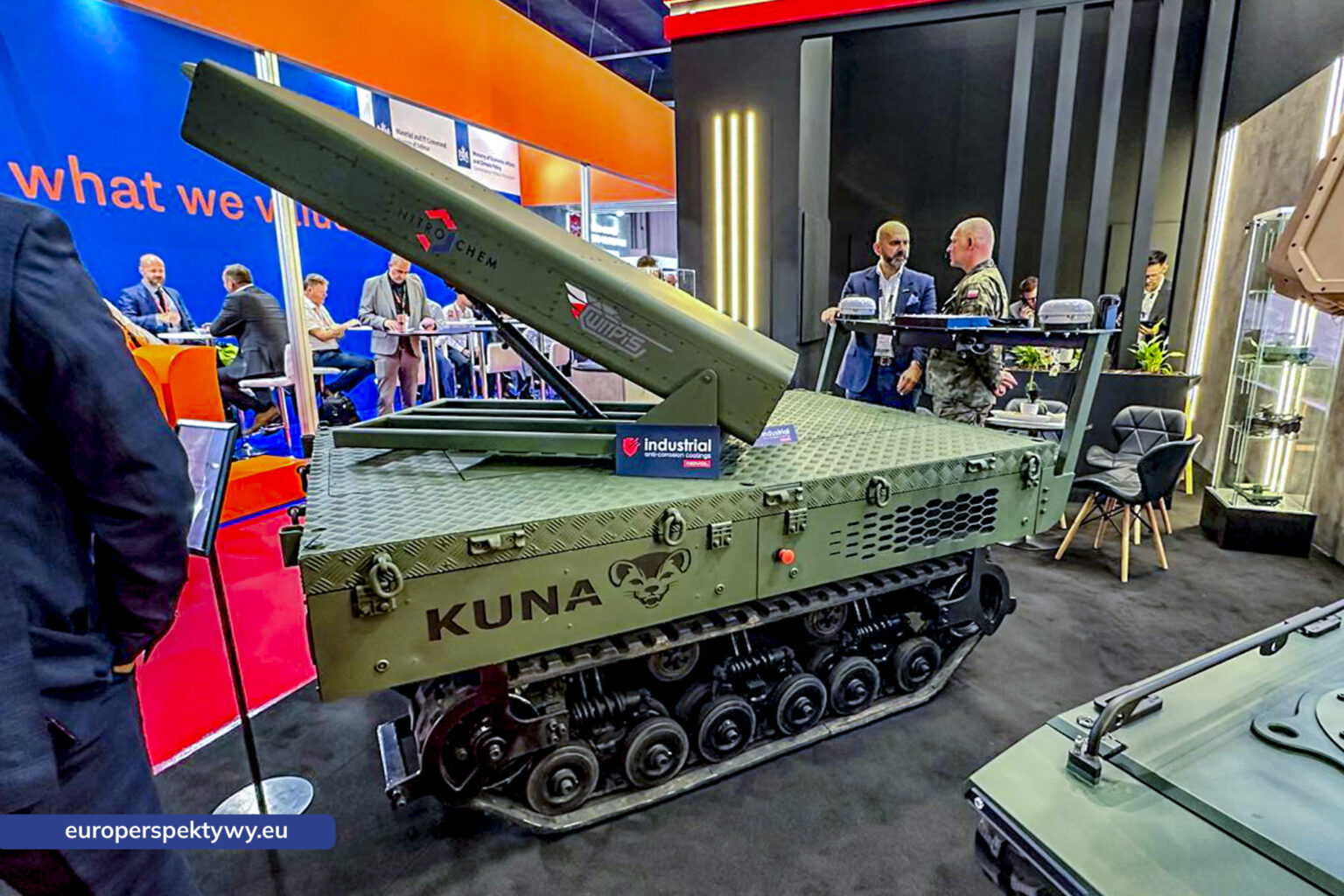 Bezzałogowa platforma KUNA z wyrzutnią Nitro-Chem na MSPO 2026