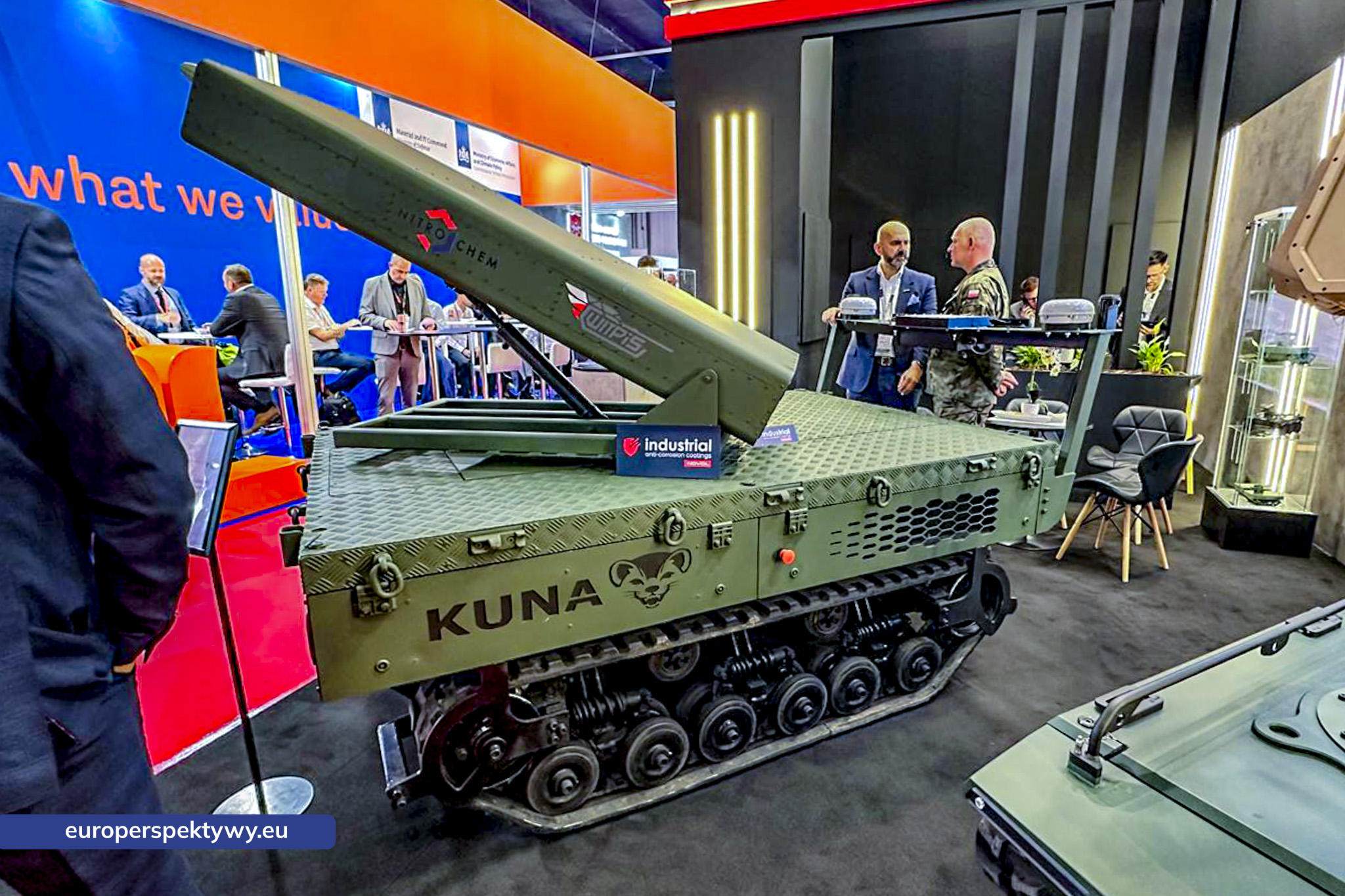 Bezzałogowa platforma KUNA z wyrzutnią Nitro-Chem na MSPO 2026
