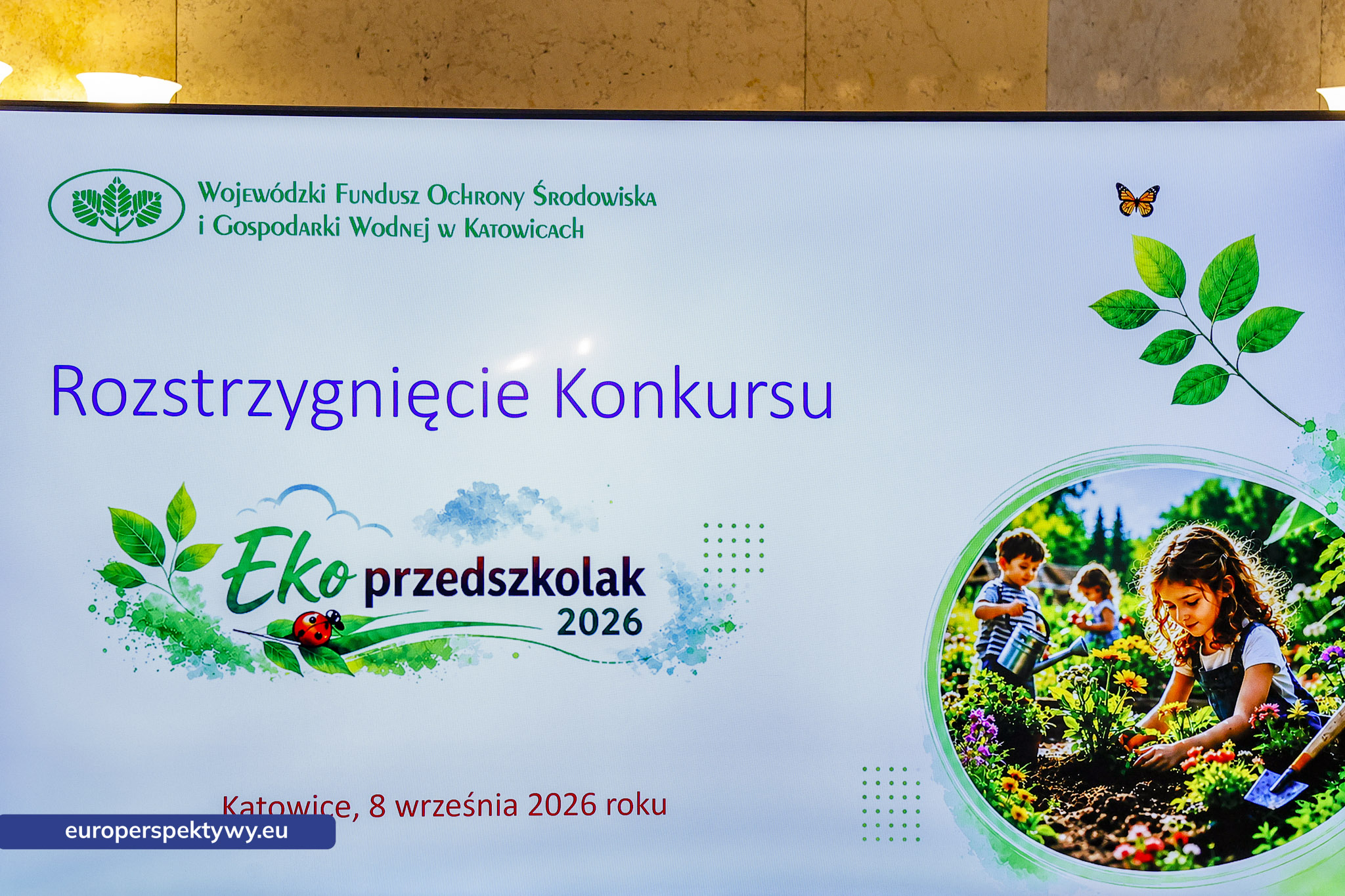 WFOŚiGW Eko Przedszkolak-19 Europerspektywy WFOŚiGW w Katowicach rozstrzygnął konkurs Ekoprzedszkolak 2026