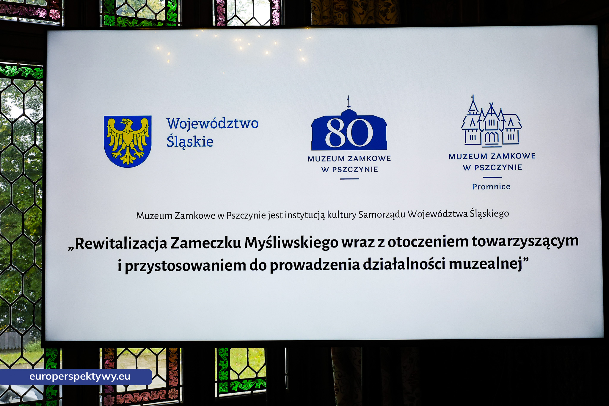 Zameczek Myśliwski Promnice po modernizacji - konferencja prasowa