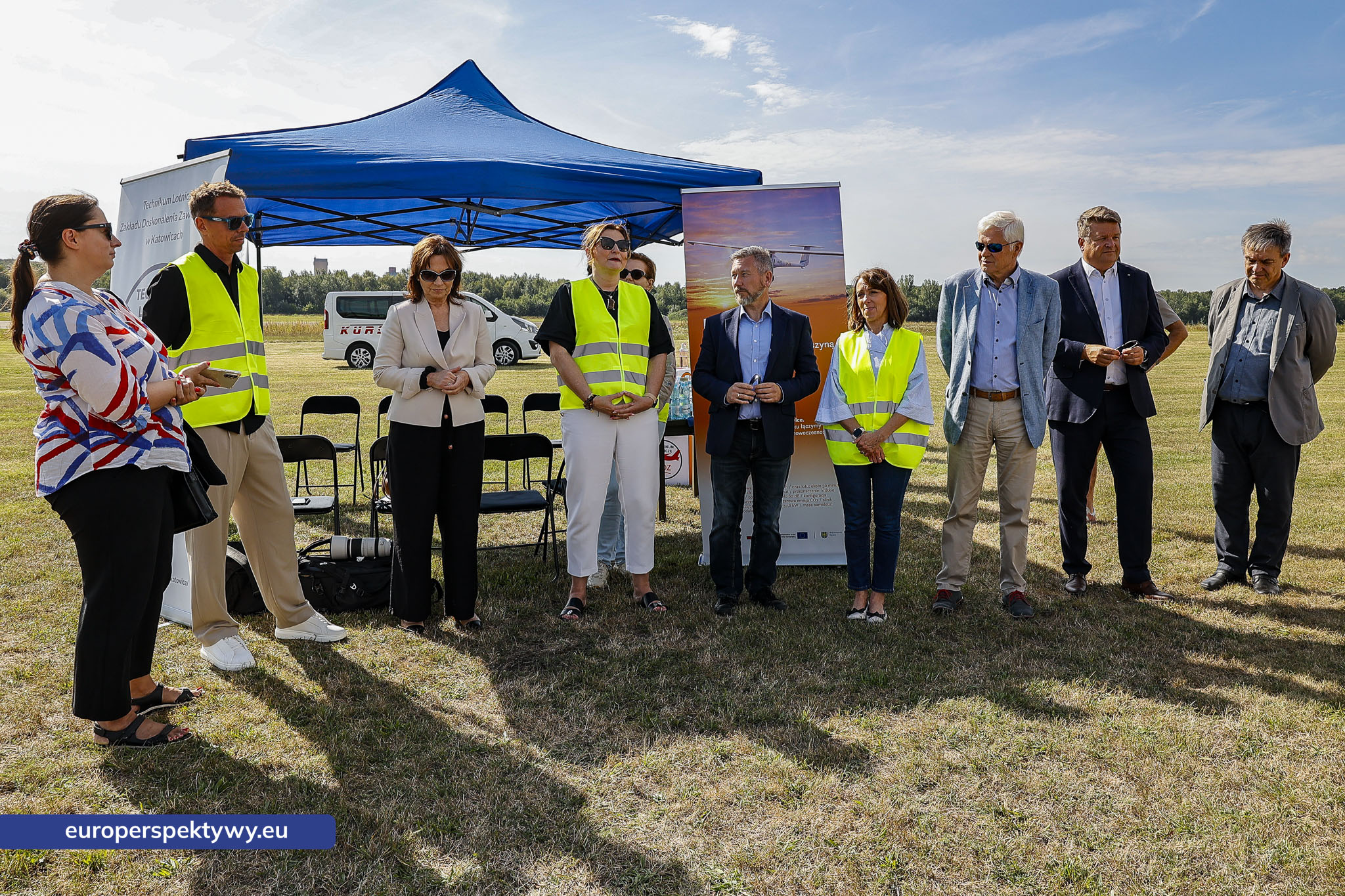ZDZ Katowice oficjalna prezentacja w locie pierwszego i dotąd jedynego w Polsce seryjnie produkowanego samolotu elektrycznego Pipistrel Velis Electro