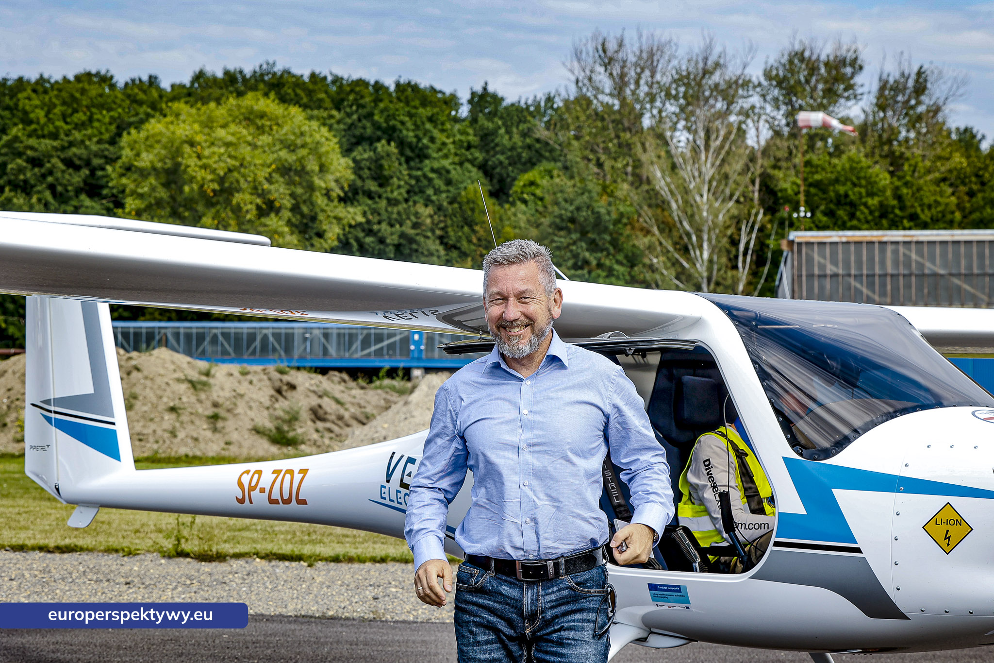 ZDZ Katowice oficjalna prezentacja w locie pierwszego i dotąd jedynego w Polsce seryjnie produkowanego samolotu elektrycznego Pipistrel Velis Electro