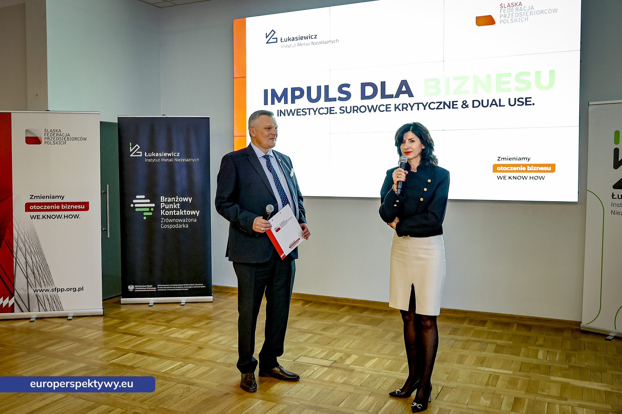 Europerspektywy Impuls dla Biznesu. Łukasiewicz – IMN i ŚFPP o inwestycjach, surowcach krytycznych i dual use