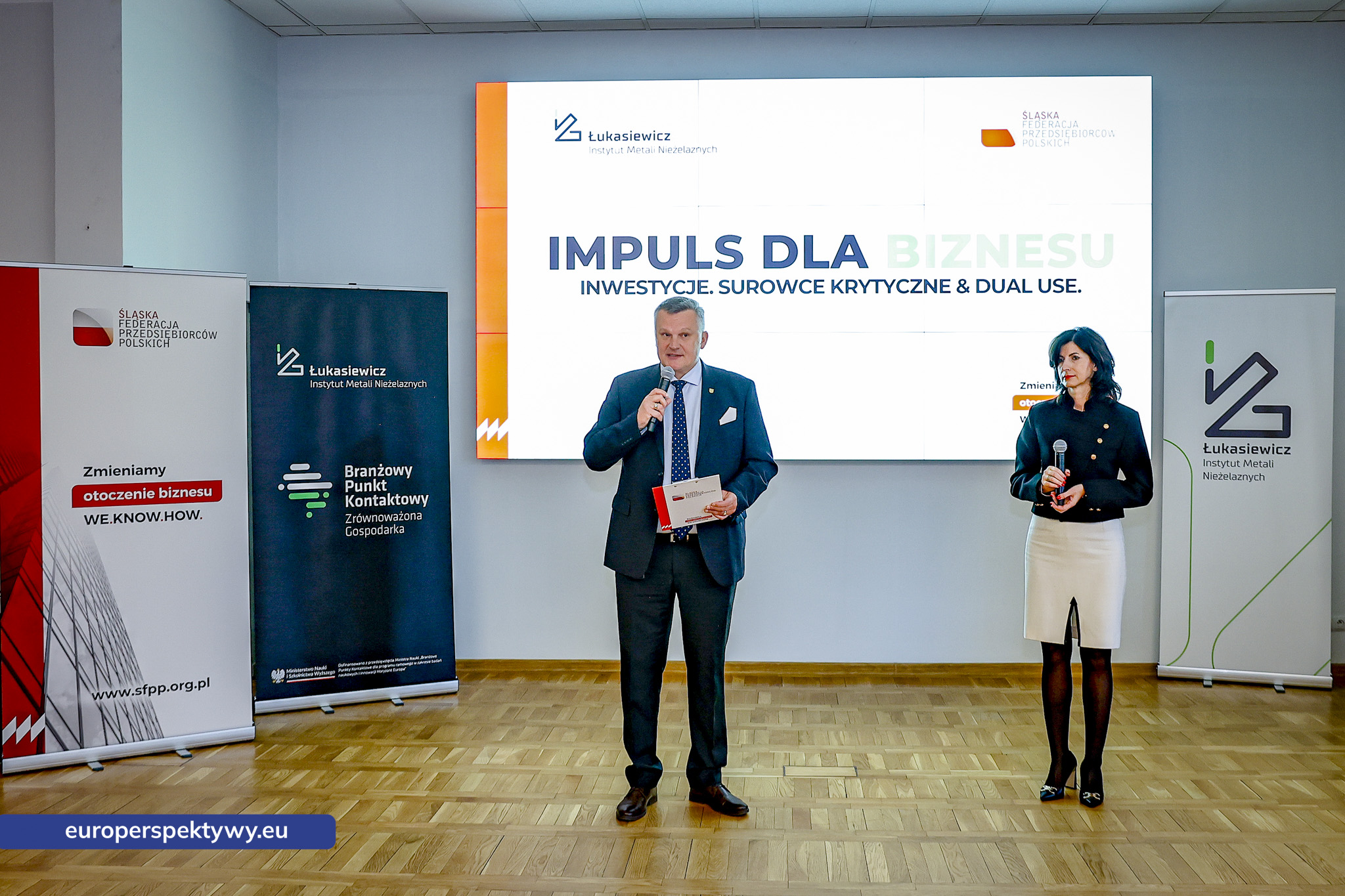 Europerspektywy Impuls dla Biznesu. Łukasiewicz – IMN i ŚFPP o inwestycjach, surowcach krytycznych i dual use