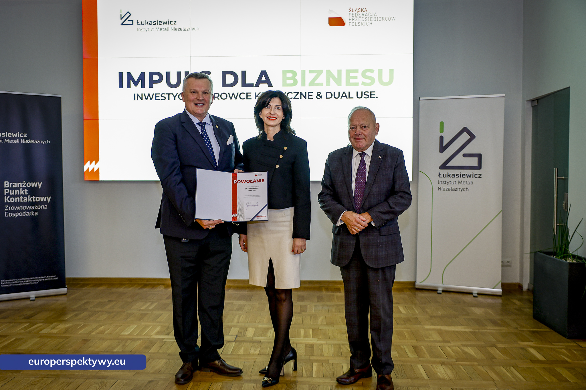 Europerspektywy Impuls dla Biznesu. Łukasiewicz – IMN i ŚFPP o inwestycjach, surowcach krytycznych i dual use