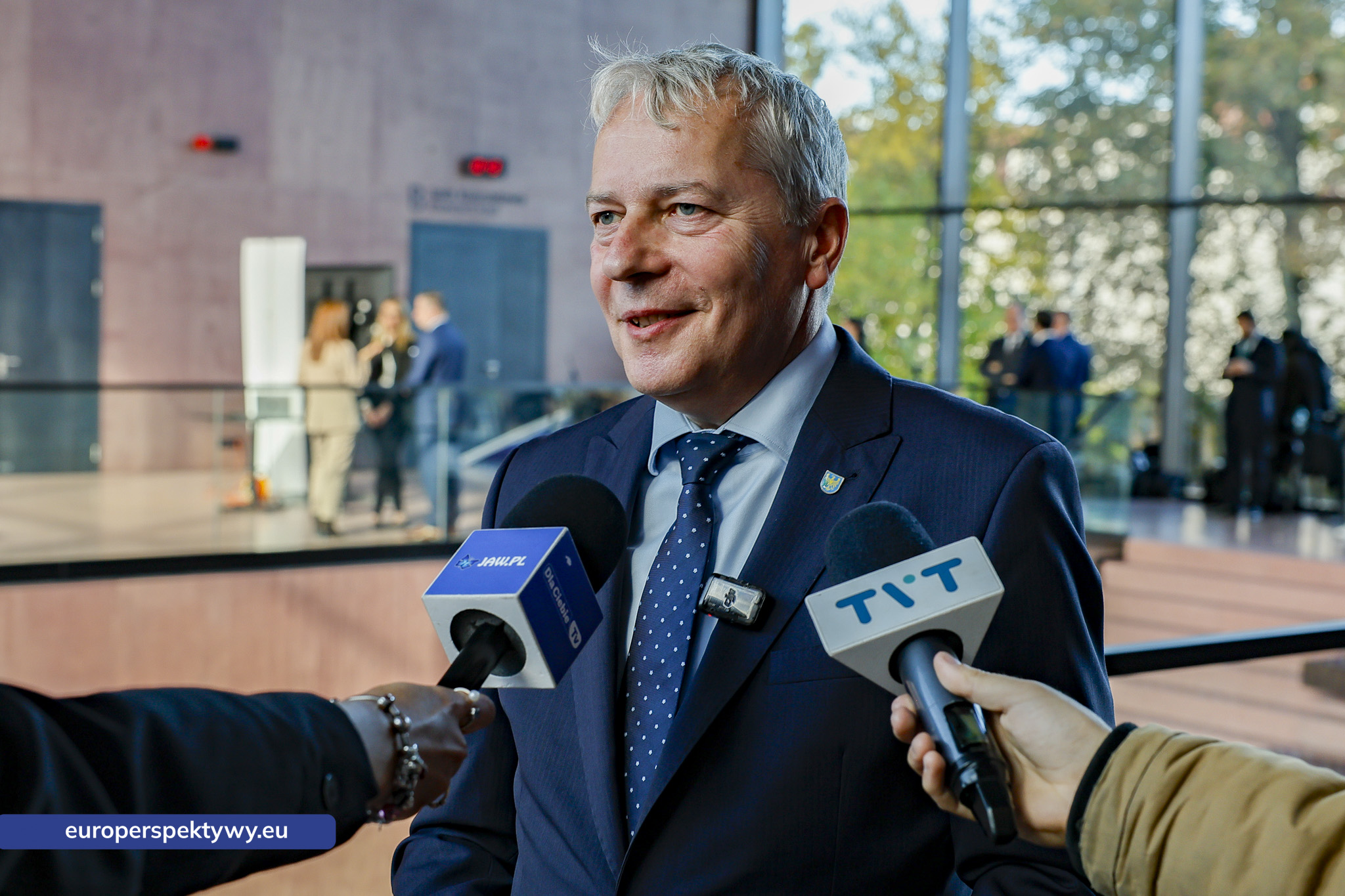 Wojciech Saługa, marszałek województwa śląskiego, w rozmowie z mediami